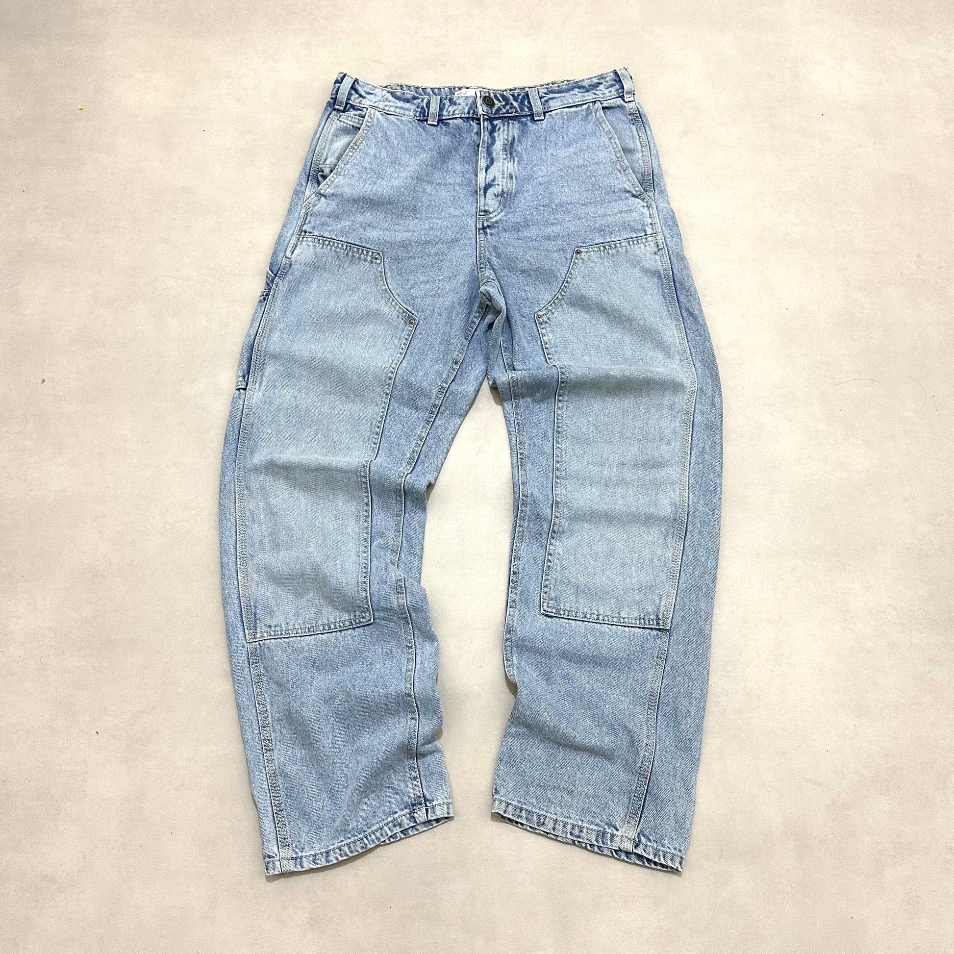 Jeans double knee loose fit