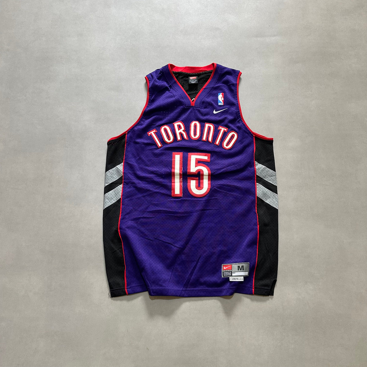 Vtg 2001 vince carter toronto raptors nike nba jersey