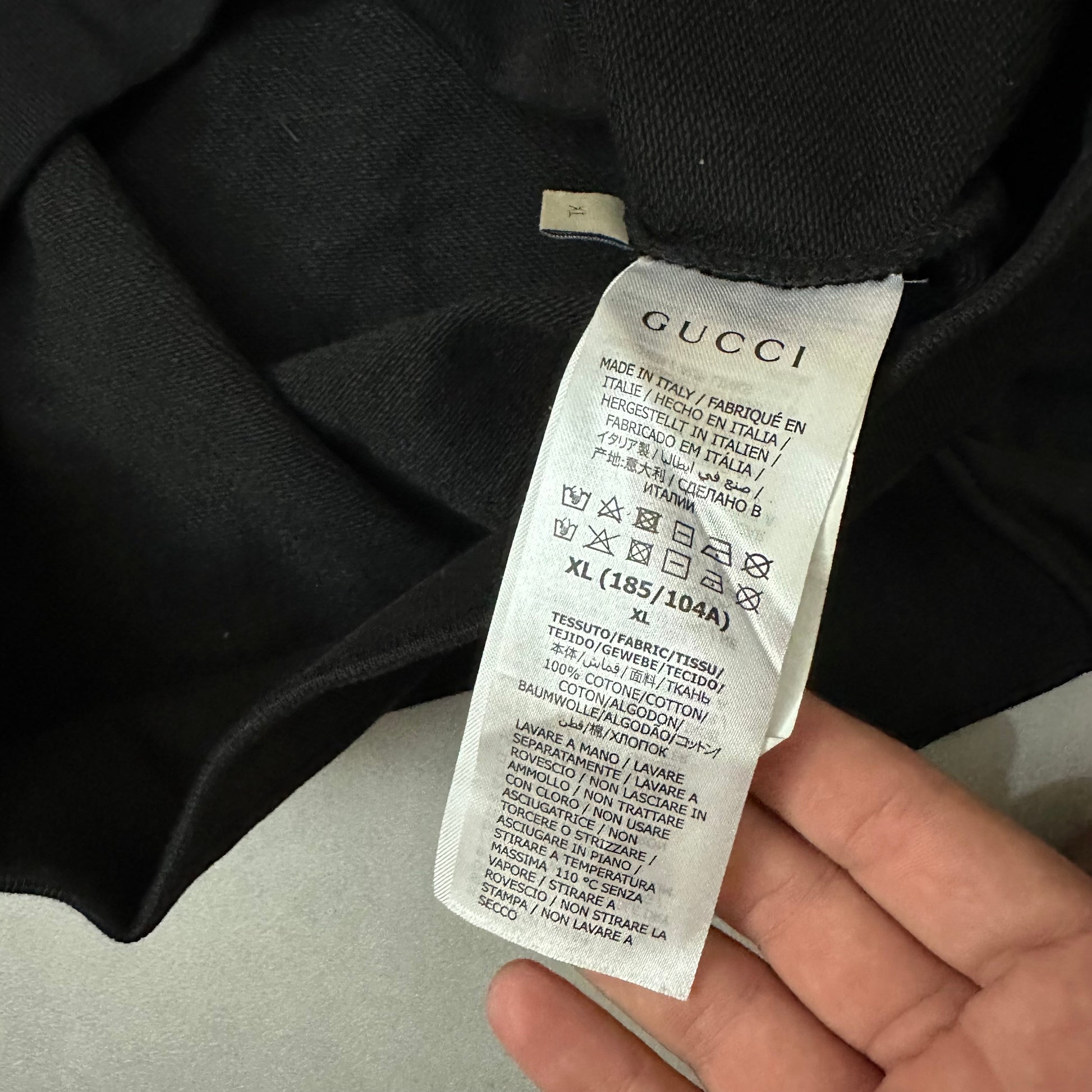 Vtg hoodie GUCCI MIRROR print