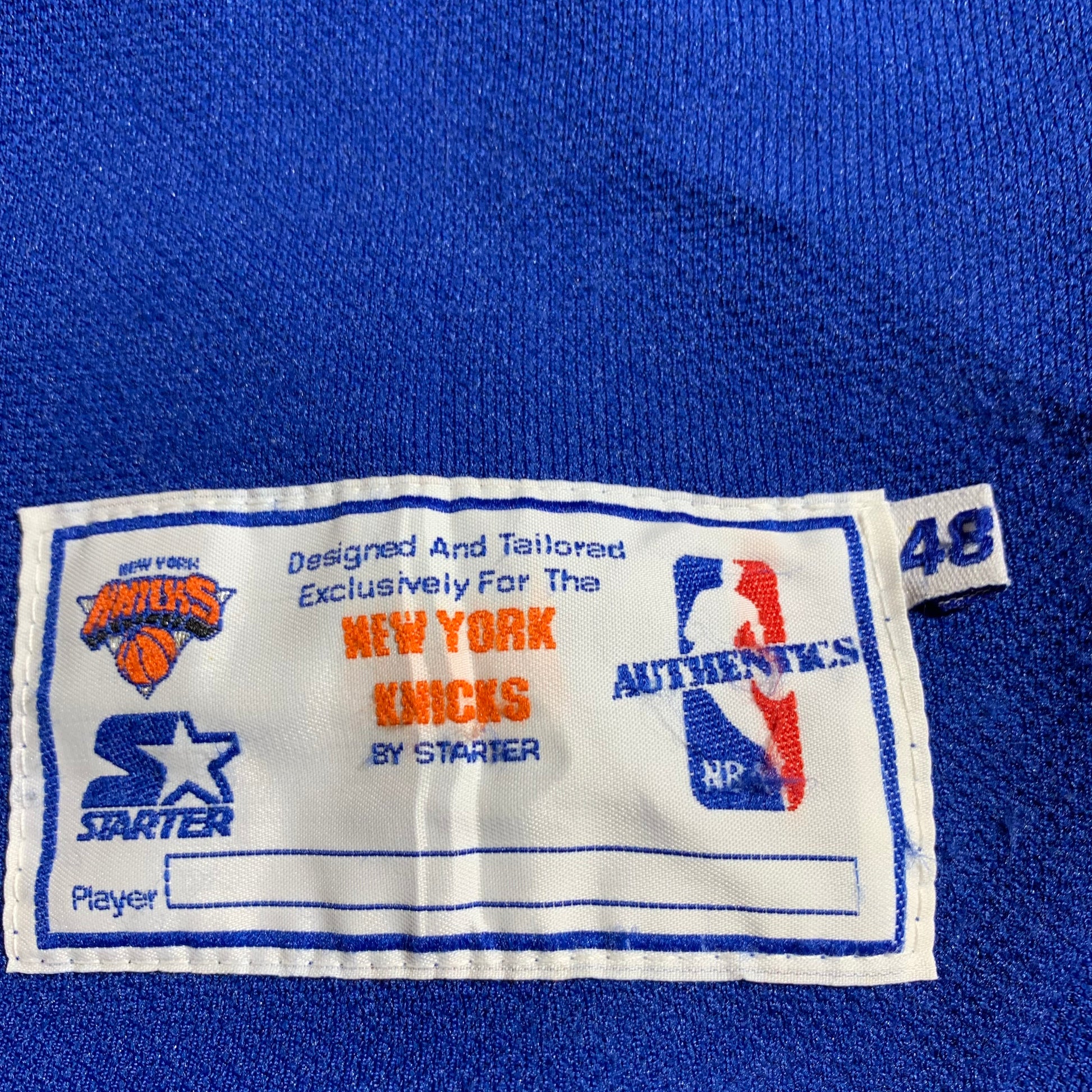 Vintage 90's New York Knicks Starter
Warm Up Jersey