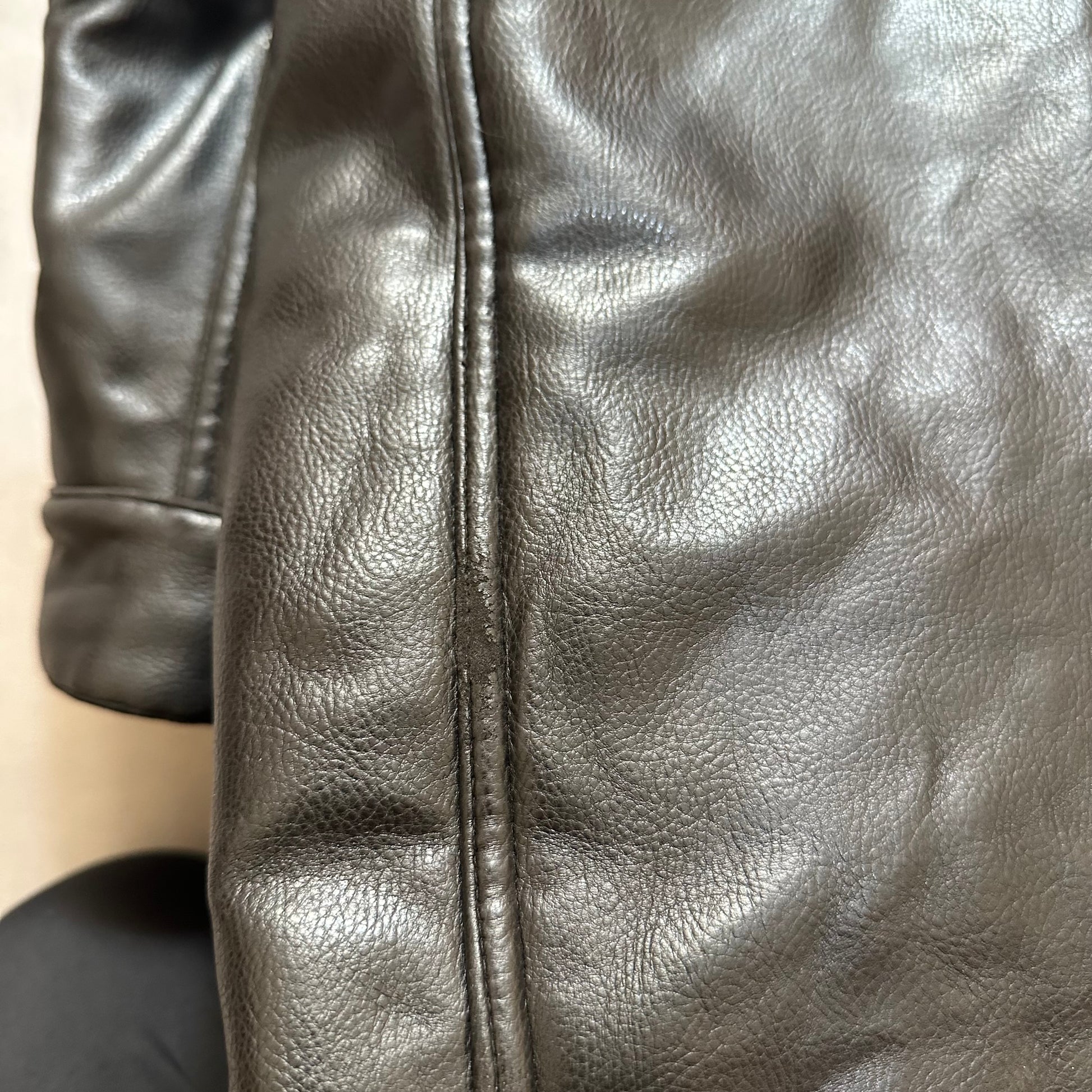 Vtg Belstaff leather Sherpa jacket