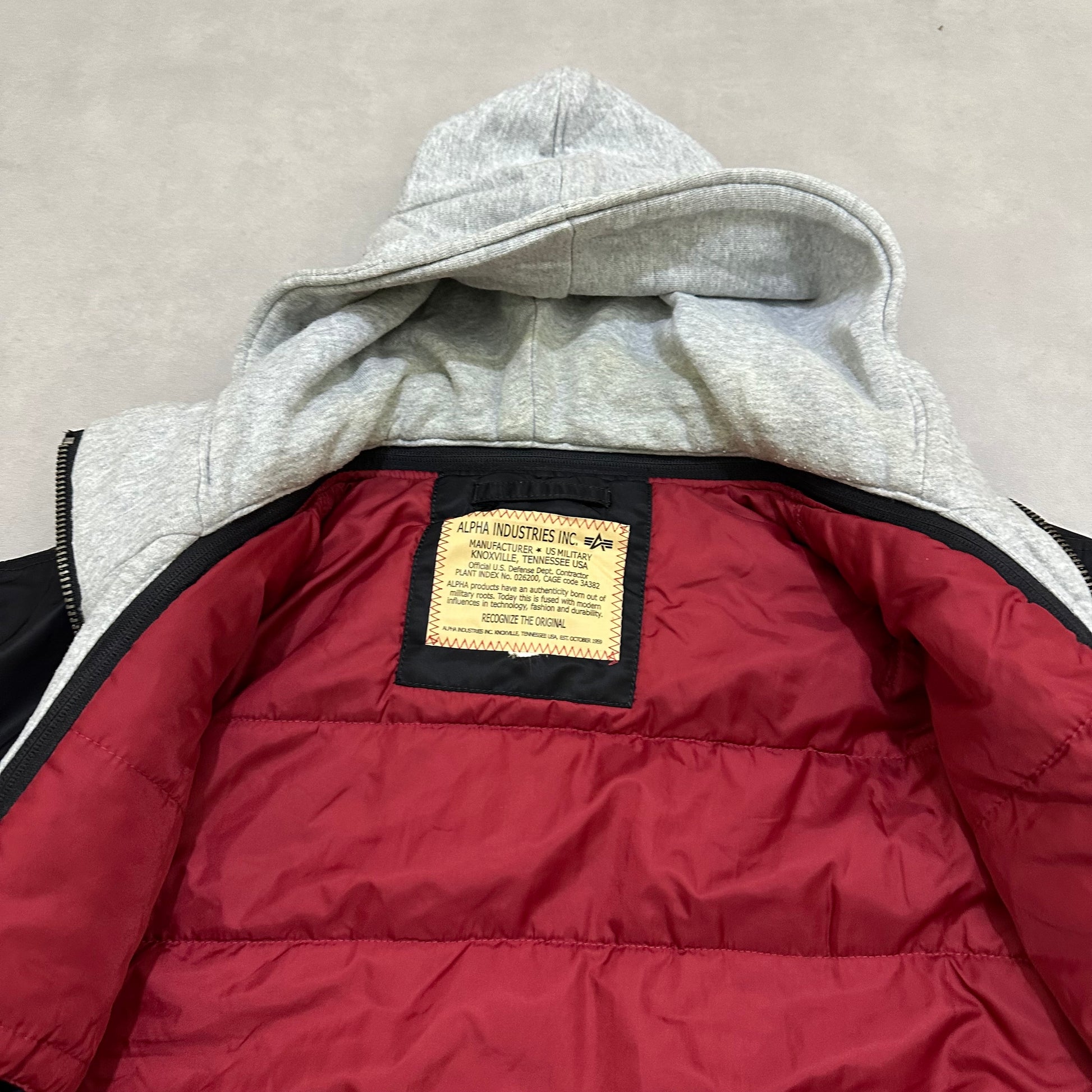 ALPHA INDUSTRIES MA-1 D-Tec Hood Bomber Jacket