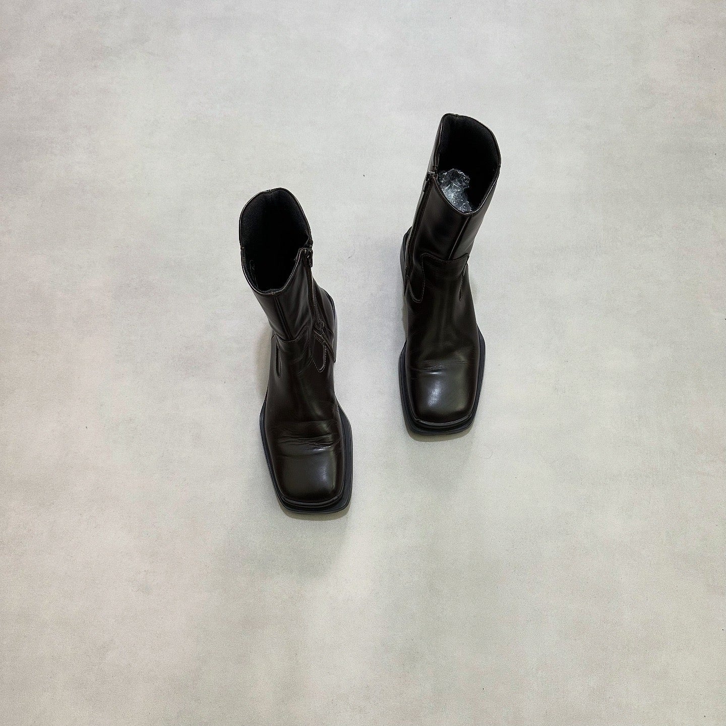 Vtg prada square toe high boots