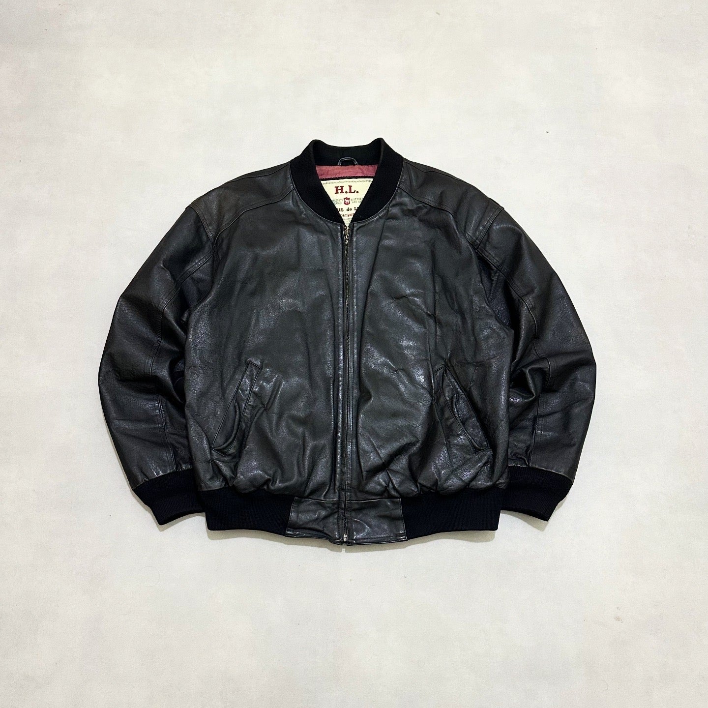 VTG LEATHER BOMBER JACKET