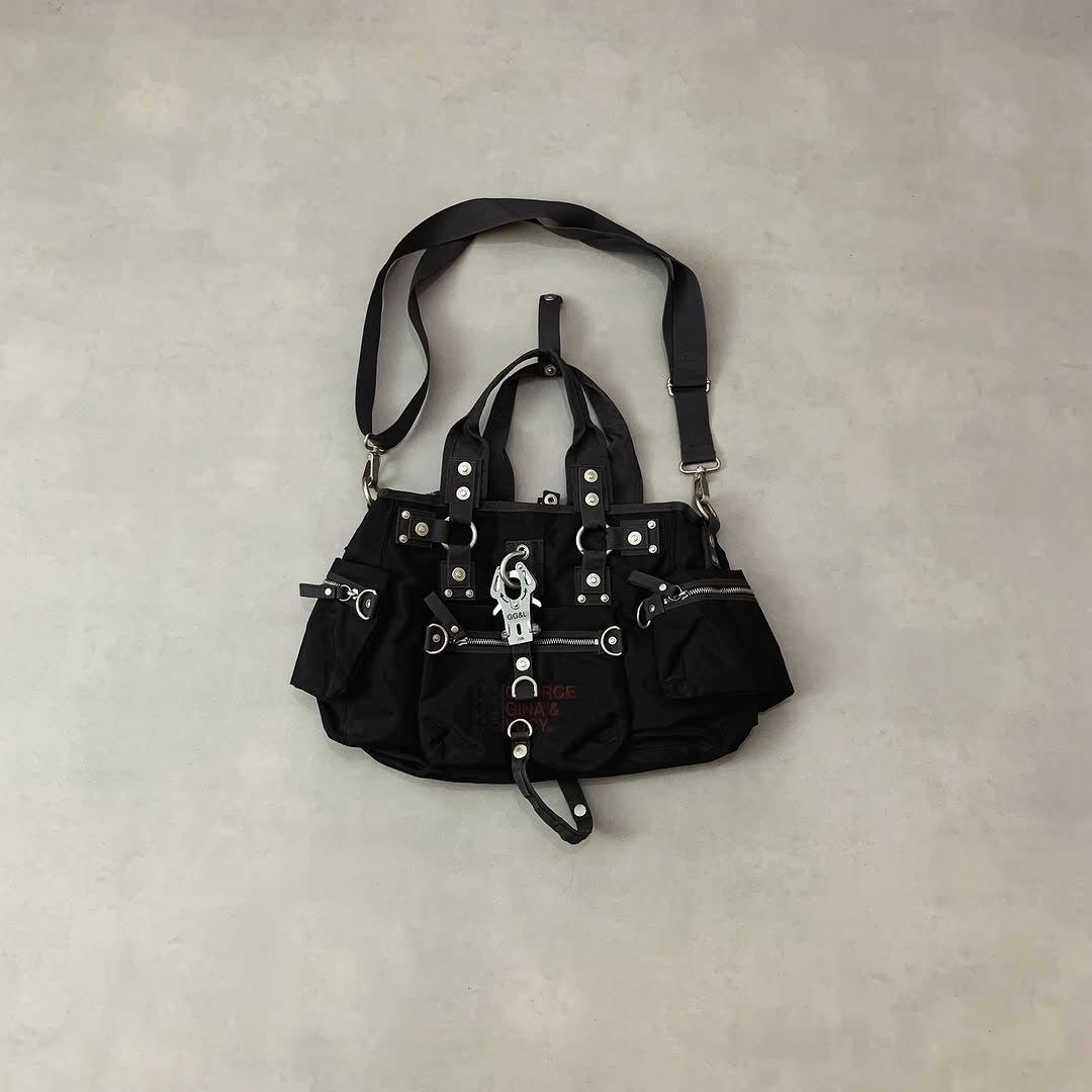 VTG BAG y2k Vintage George Gina & Lucy “Danish Bobtail” Multi Pocket Bag