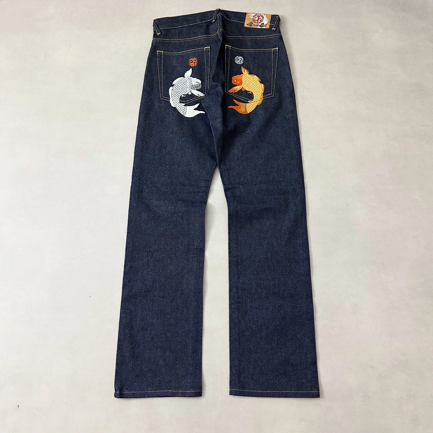 VTG koi fish denim pants