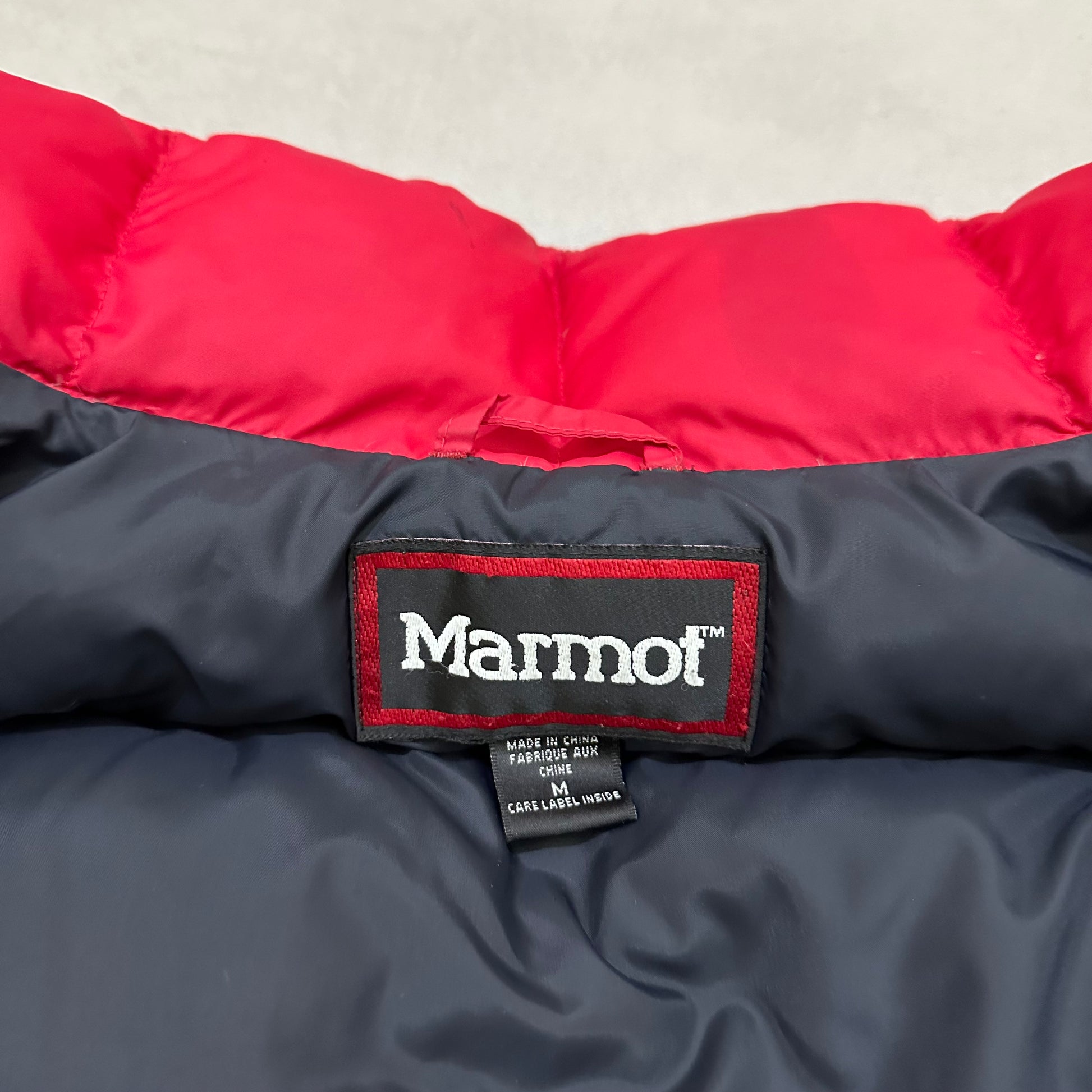 Marmot Red Puffer Down Jacket