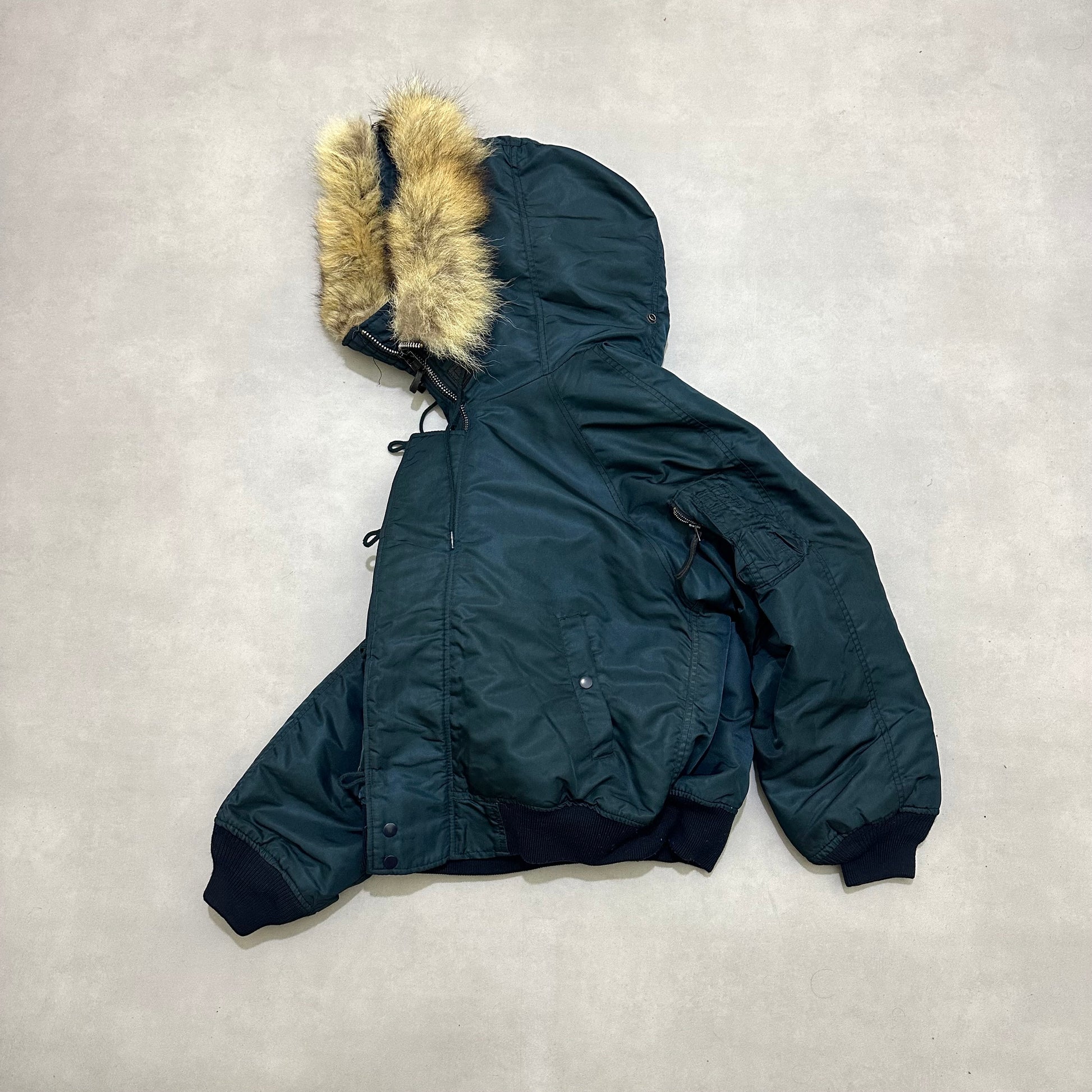 Original USAF N-2B Flying Jacket – 1960s/70s Military Issue – Real Fur Hood