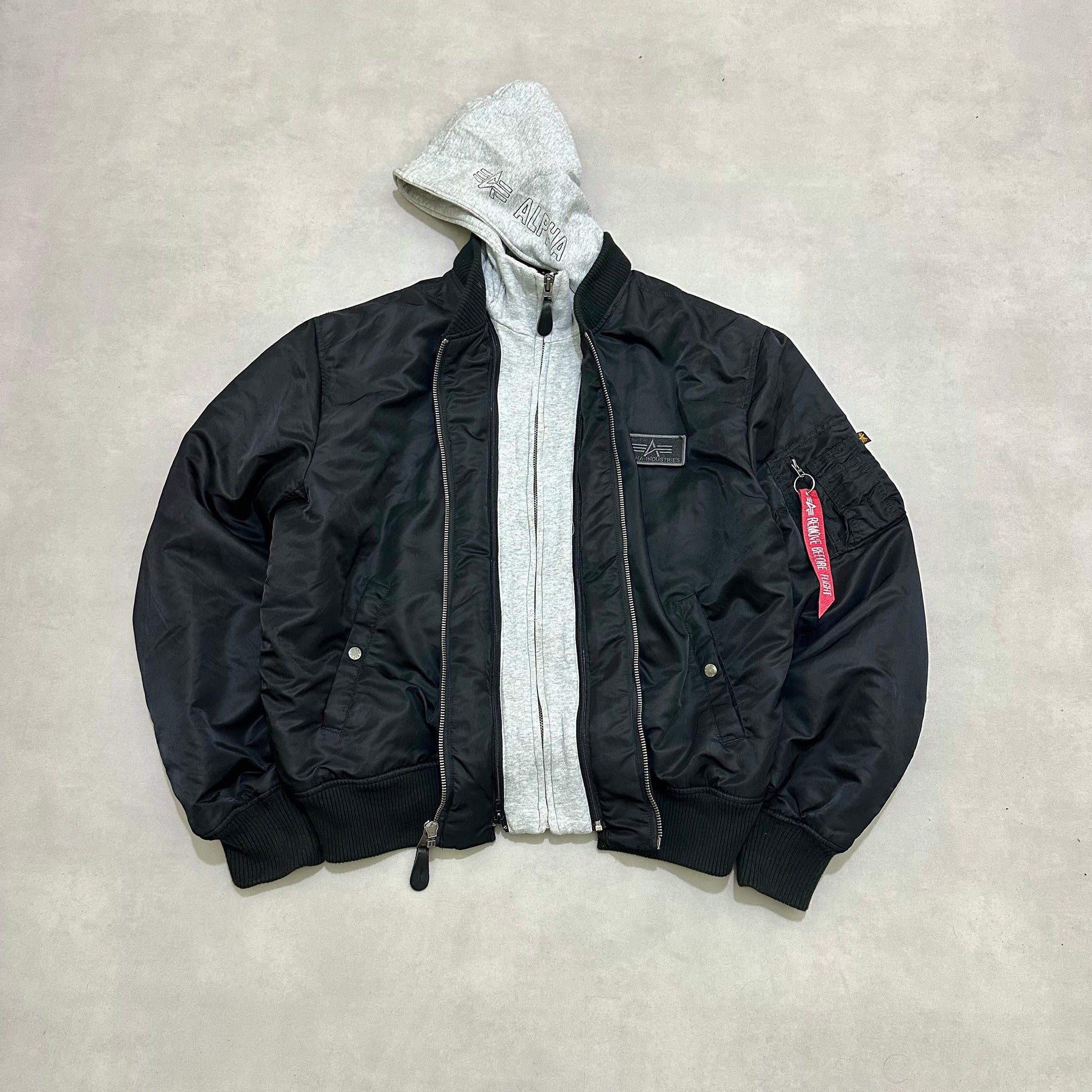 ALPHA INDUSTRIES MA-1 D-Tec Hood Bomber Jacket