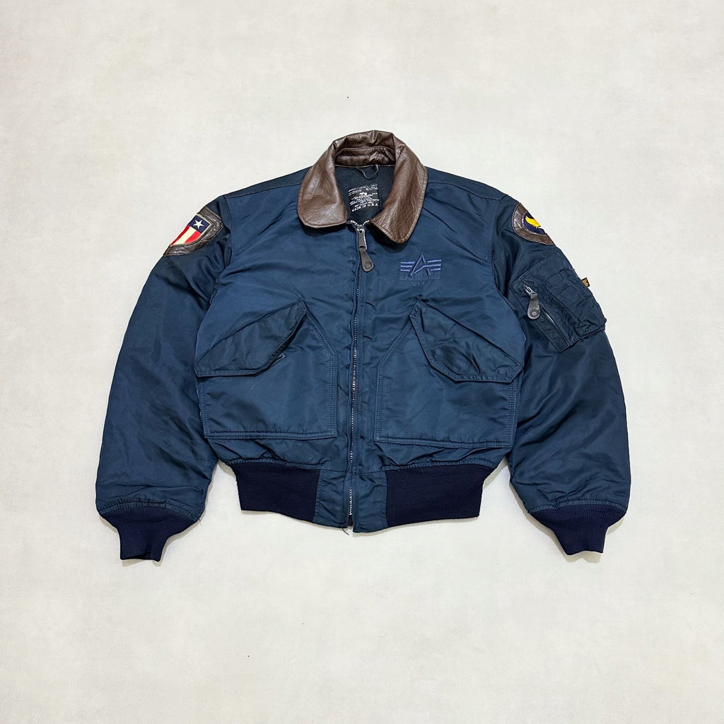 VTG ALPHA INDUSTRIES 90s bomber jacket made in usa