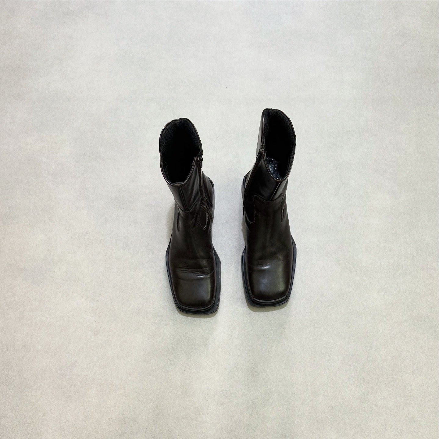 Vtg prada square toe high boots