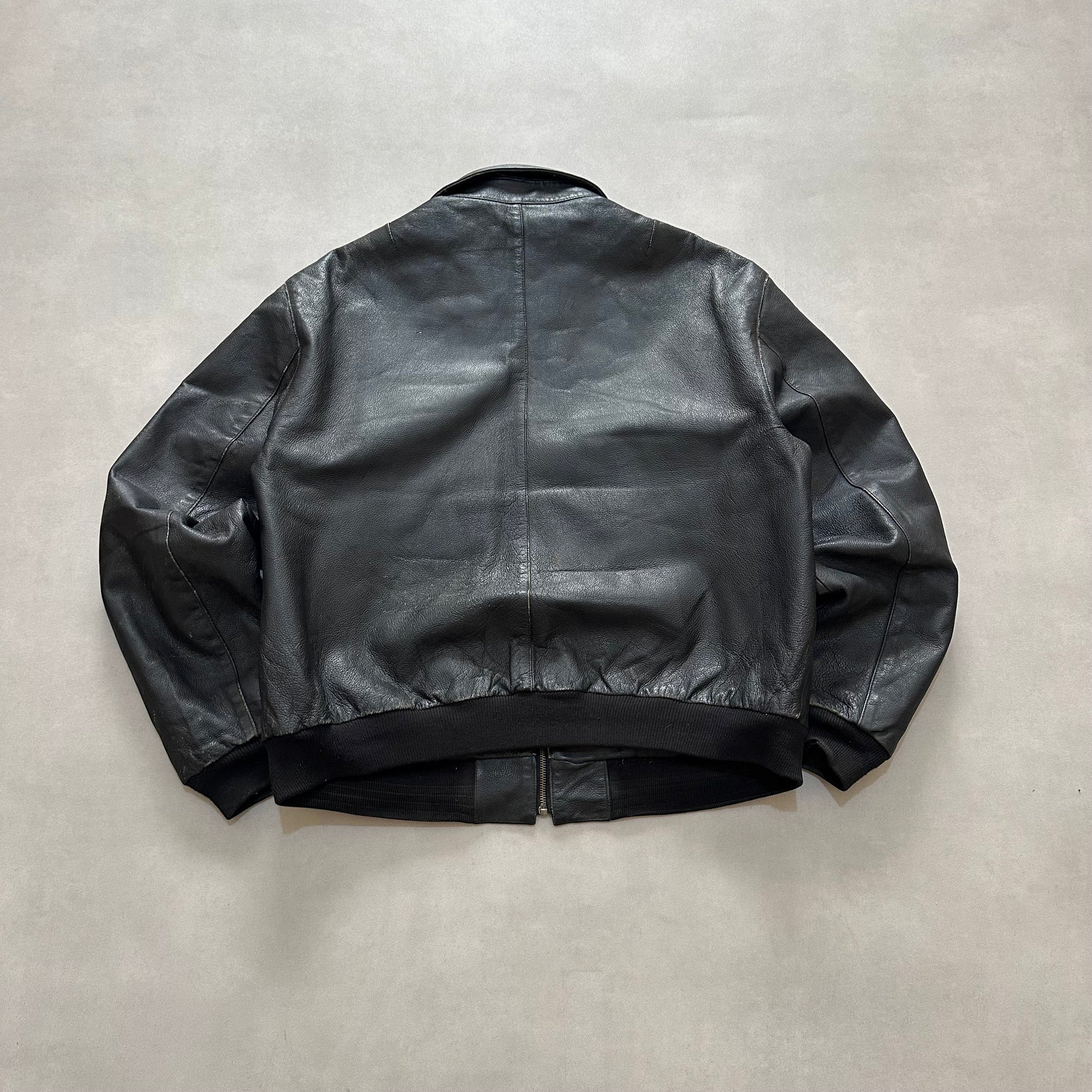Vtg leather jacket
