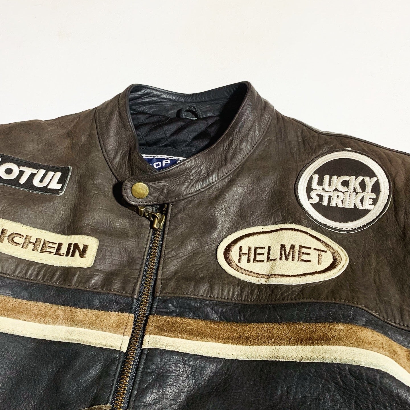 VTG LUCKY STRIKE LEATHER JACKET