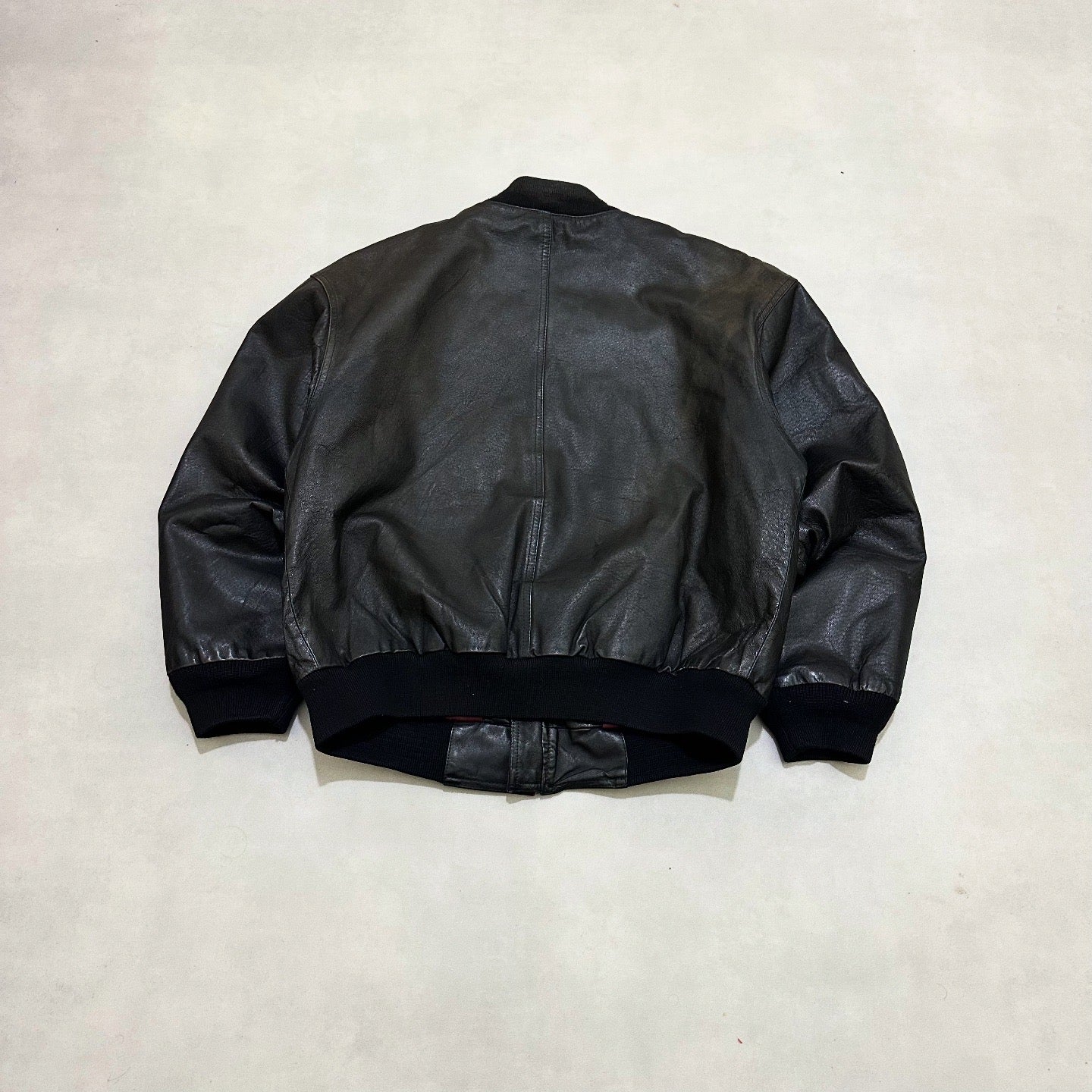 VTG LEATHER BOMBER JACKET