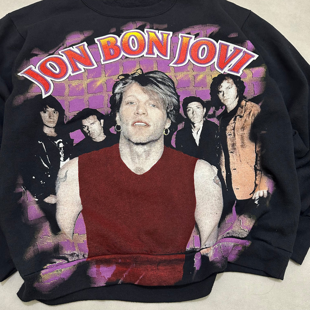 Vtg Bon jovi sweatshirt full print