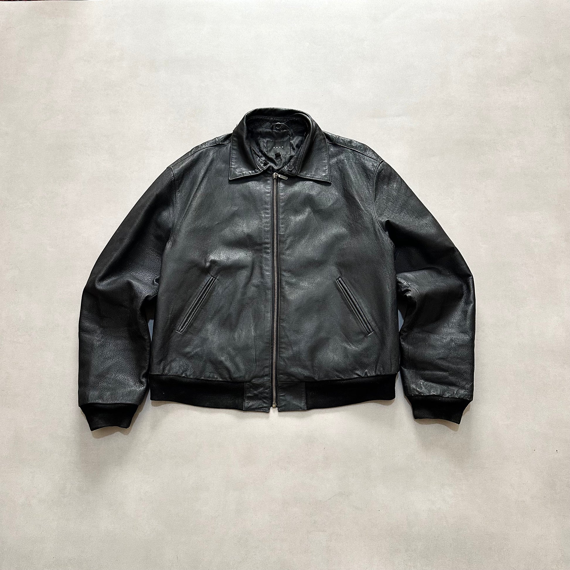 Vtg leather jacket