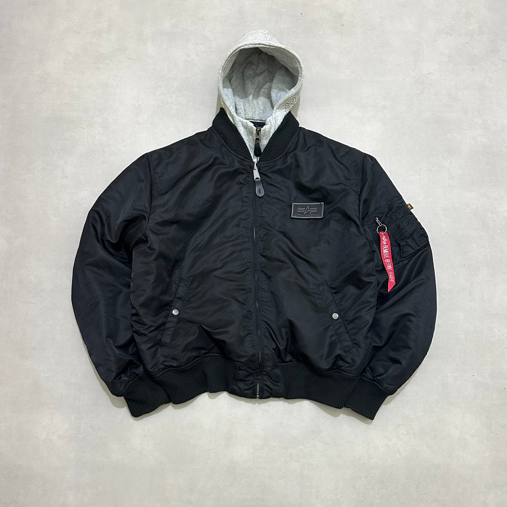 ALPHA INDUSTRIES MA-1 D-Tec Hood Bomber Jacket
