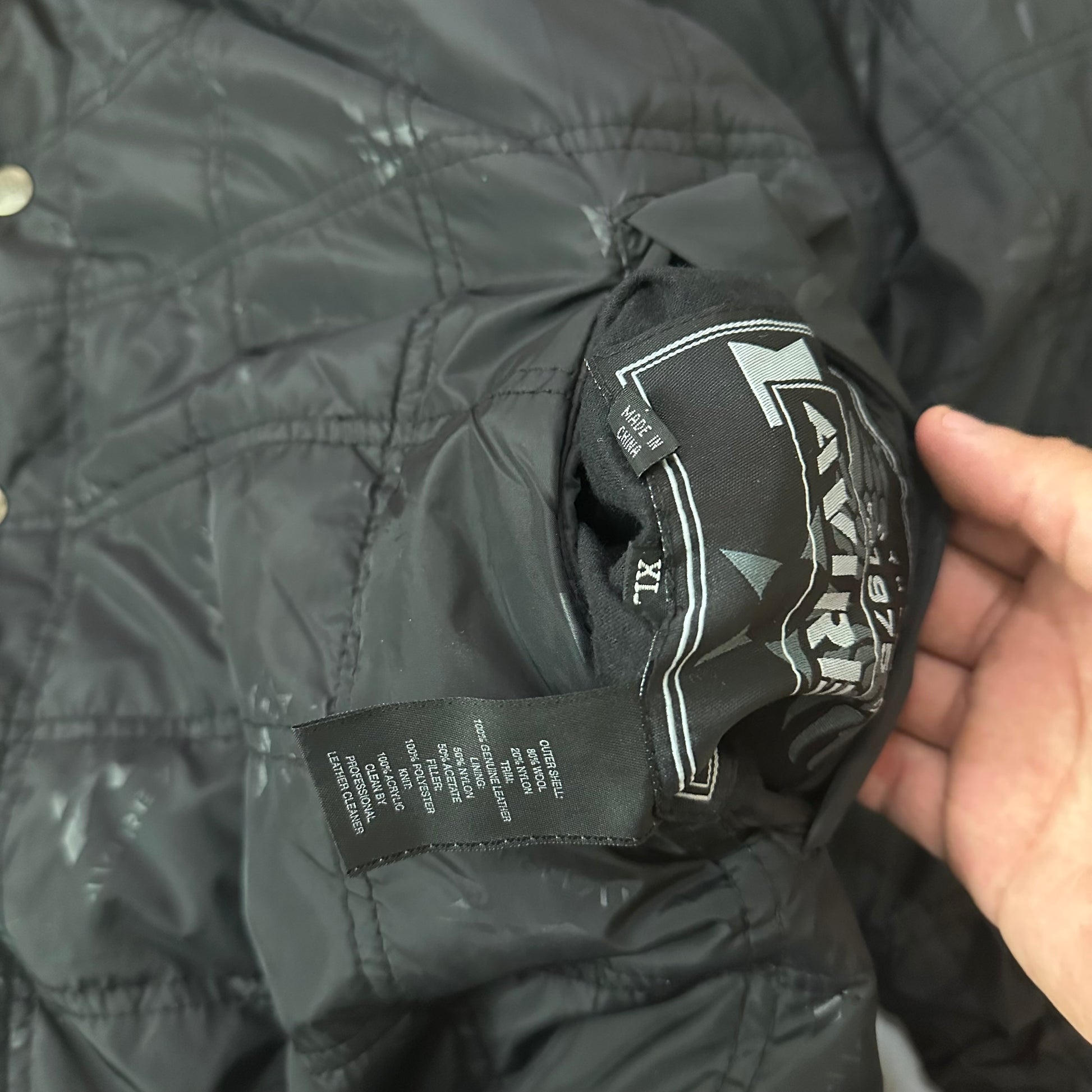 Y2k avirex varsity double face