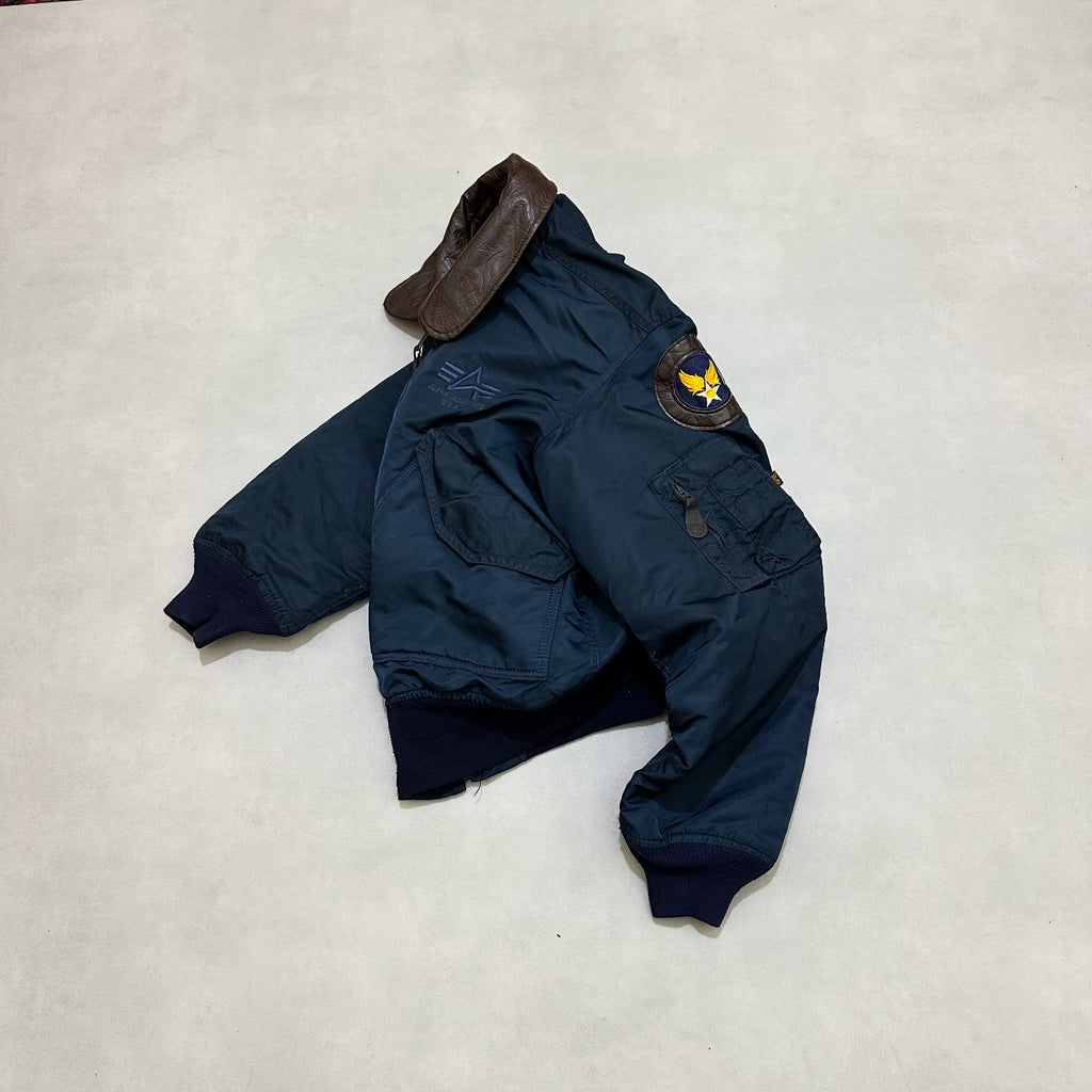VTG ALPHA INDUSTRIES 90s bomber jacket made in usa