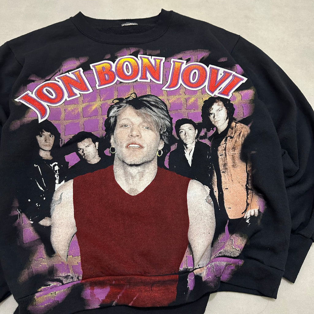 Vtg Bon jovi sweatshirt full print