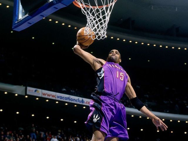 Vtg 2001 vince carter toronto raptors nike nba jersey