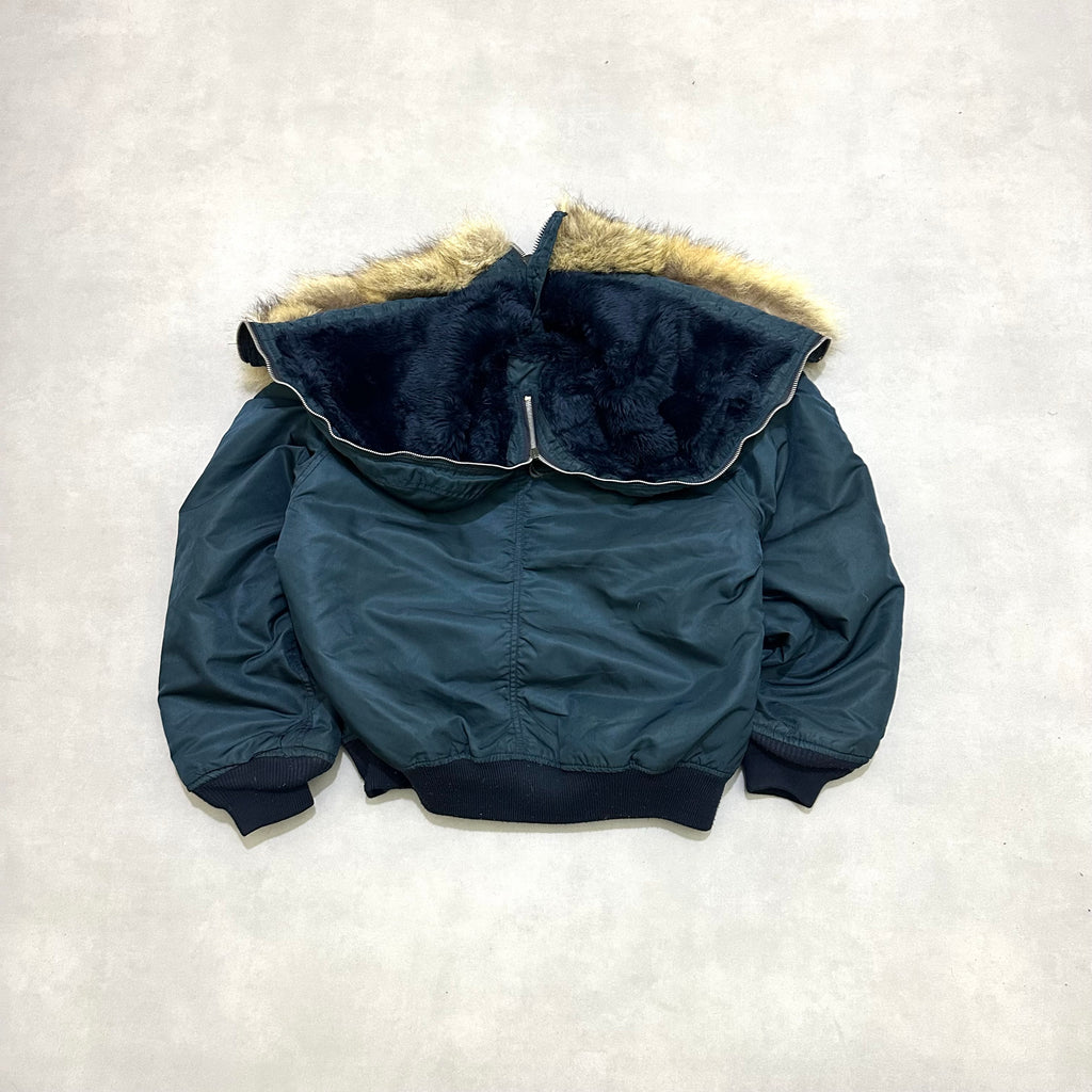 Original USAF N-2B Flying Jacket – 1960s/70s Military Issue – Real Fur Hood