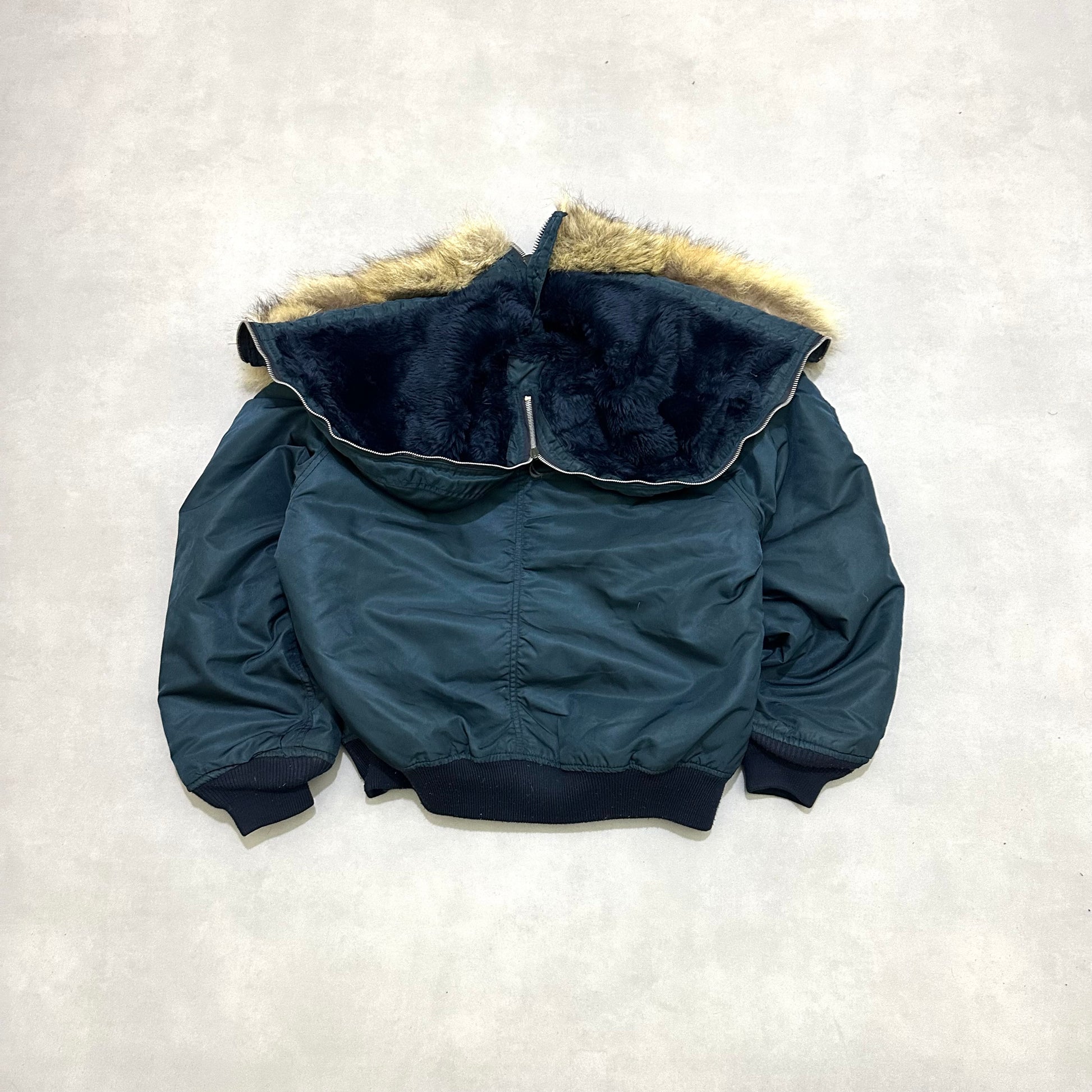 Original USAF N-2B Flying Jacket – 1960s/70s Military Issue – Real Fur Hood