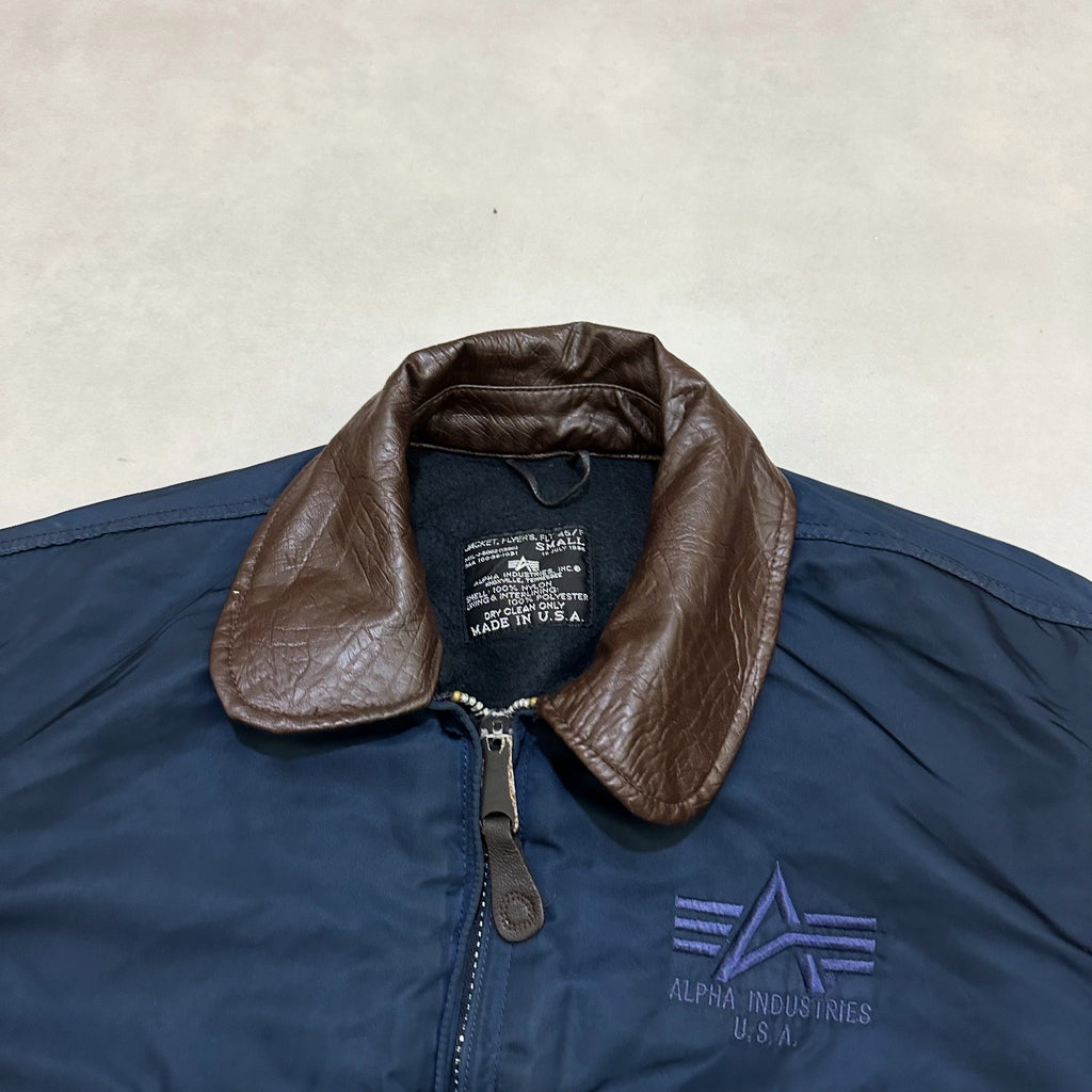 VTG ALPHA INDUSTRIES 90s bomber jacket made in usa