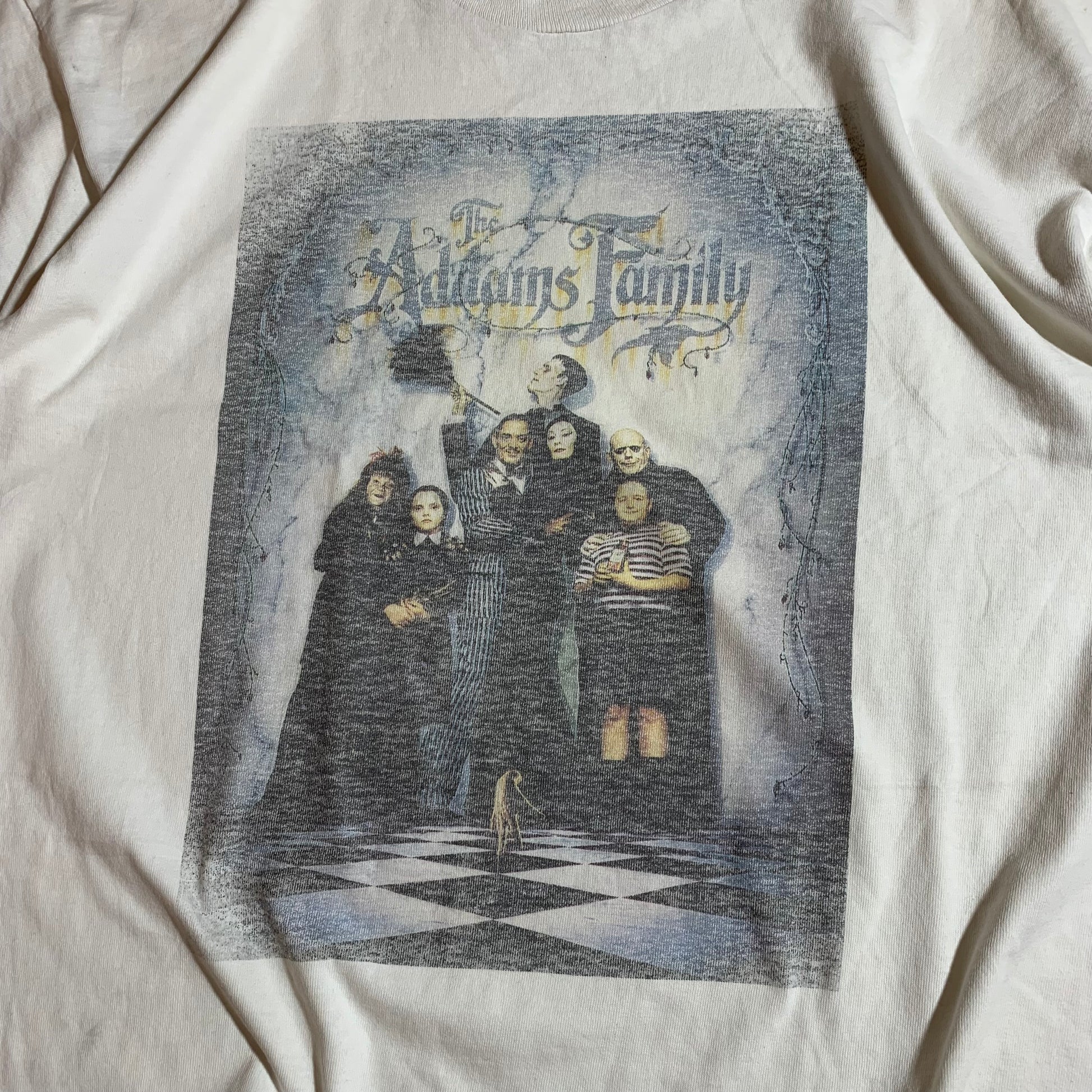 Vtg 90s ADAMS Fmily  single stitch tshirt
