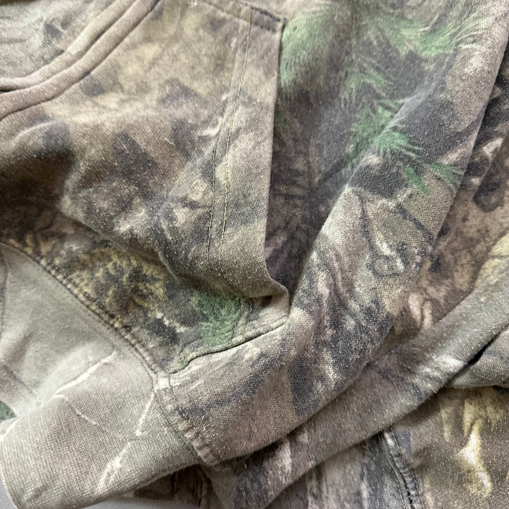 Vtg CAMOUFLAGE ZIPUP HOODIE