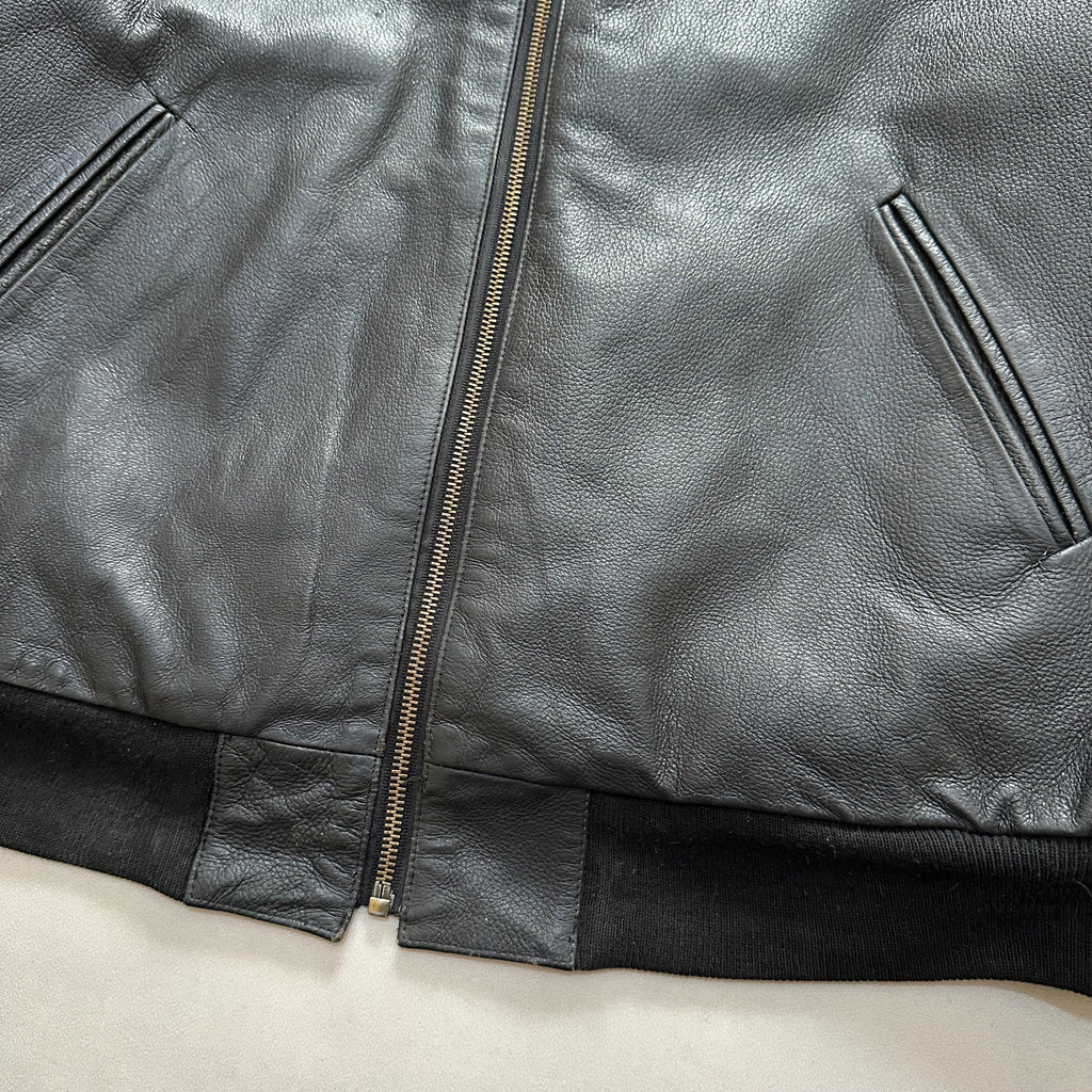 Vtg leather jacket
