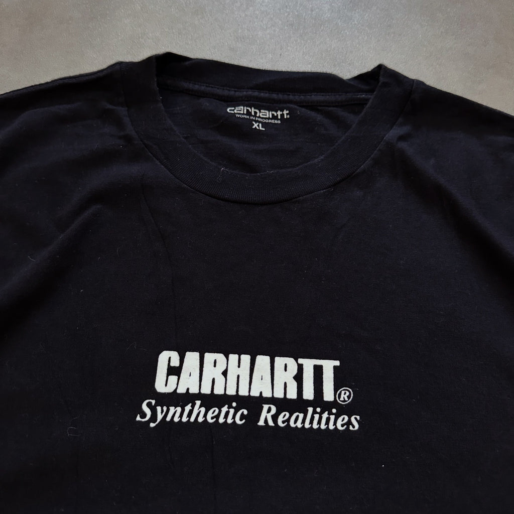 Carhartt WIP synthetic realities backprint t-shirt in black