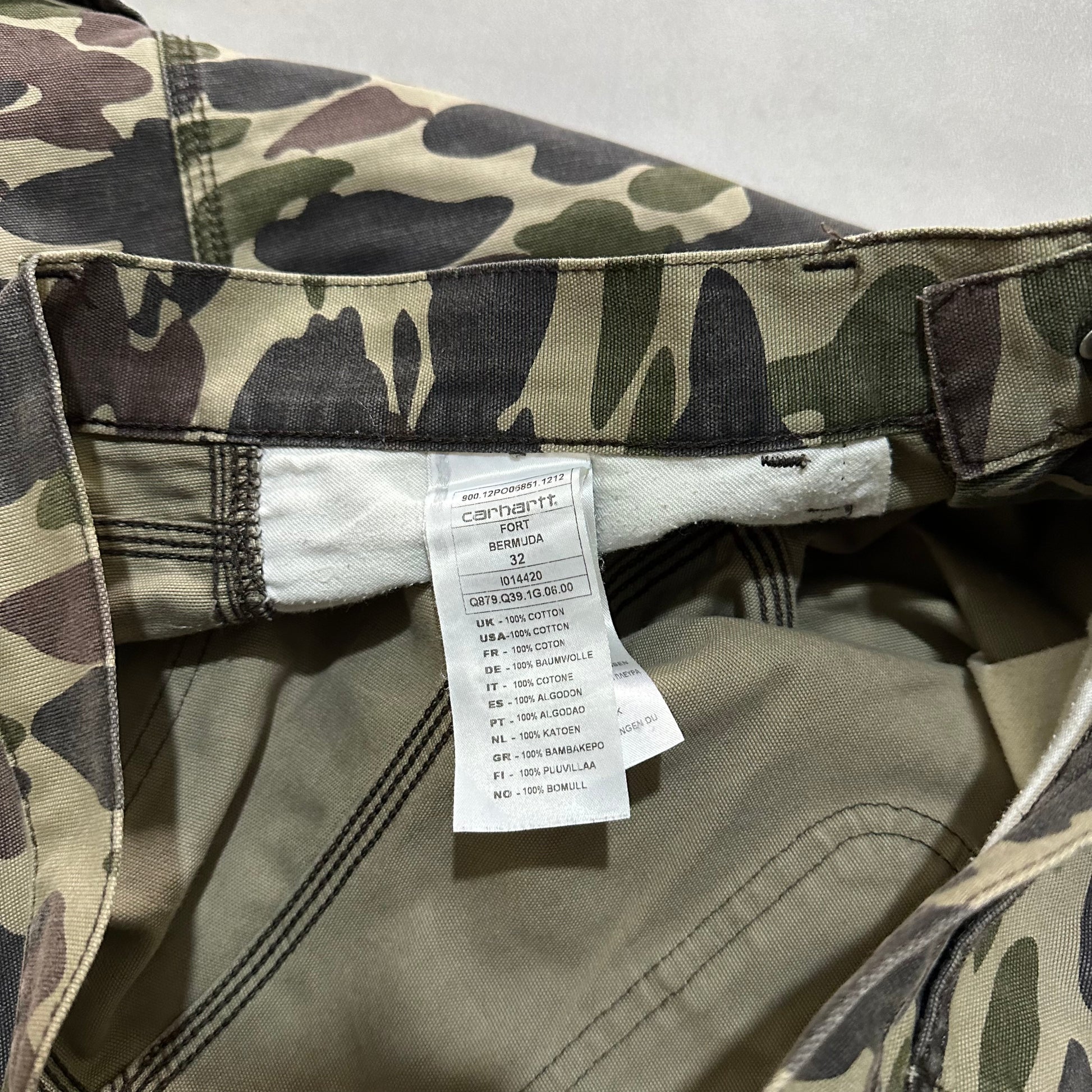 Carhartt fort bermuda camo short