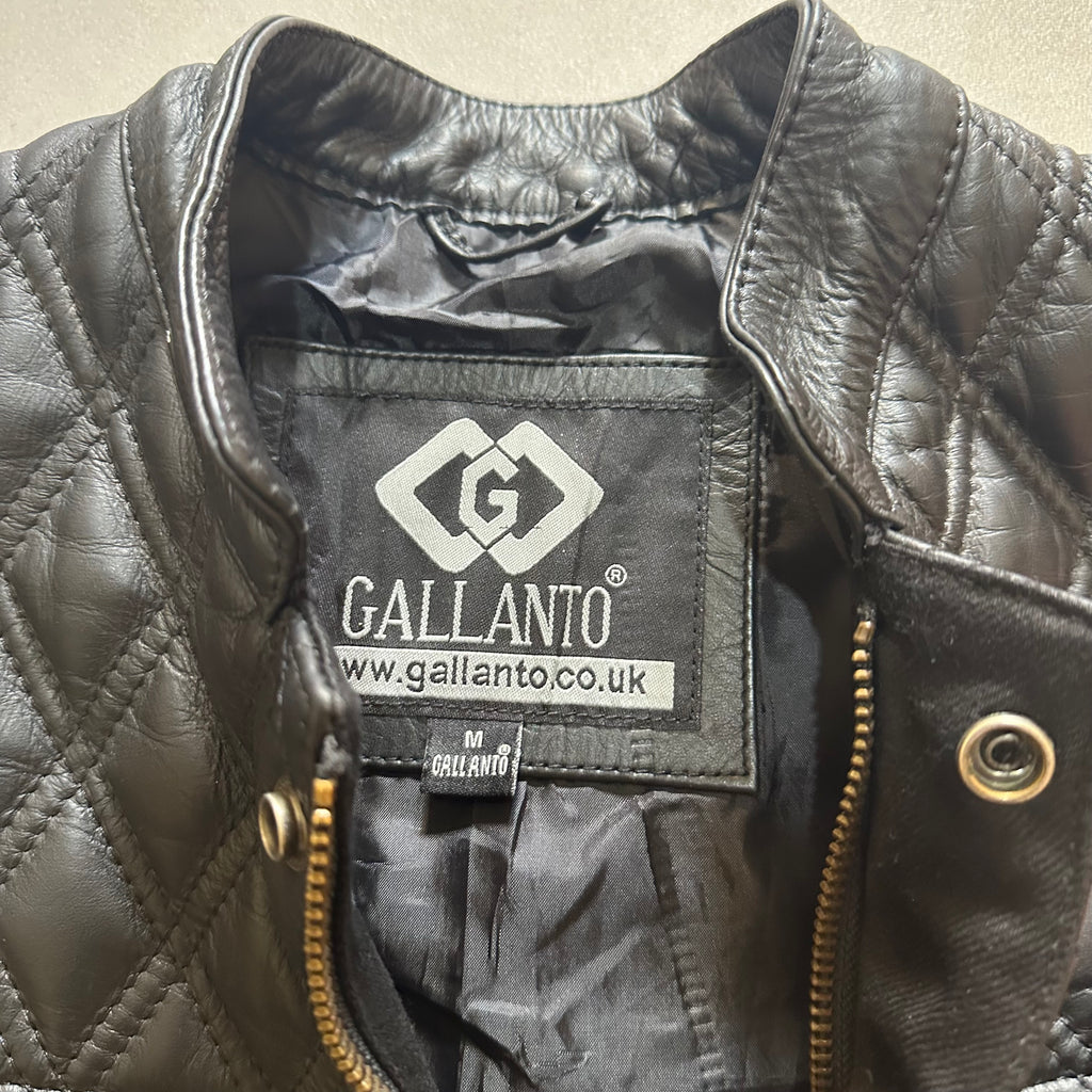 Sons of Anarchy Black Denim & Leather Vest Gilet Waistcoat Diamond