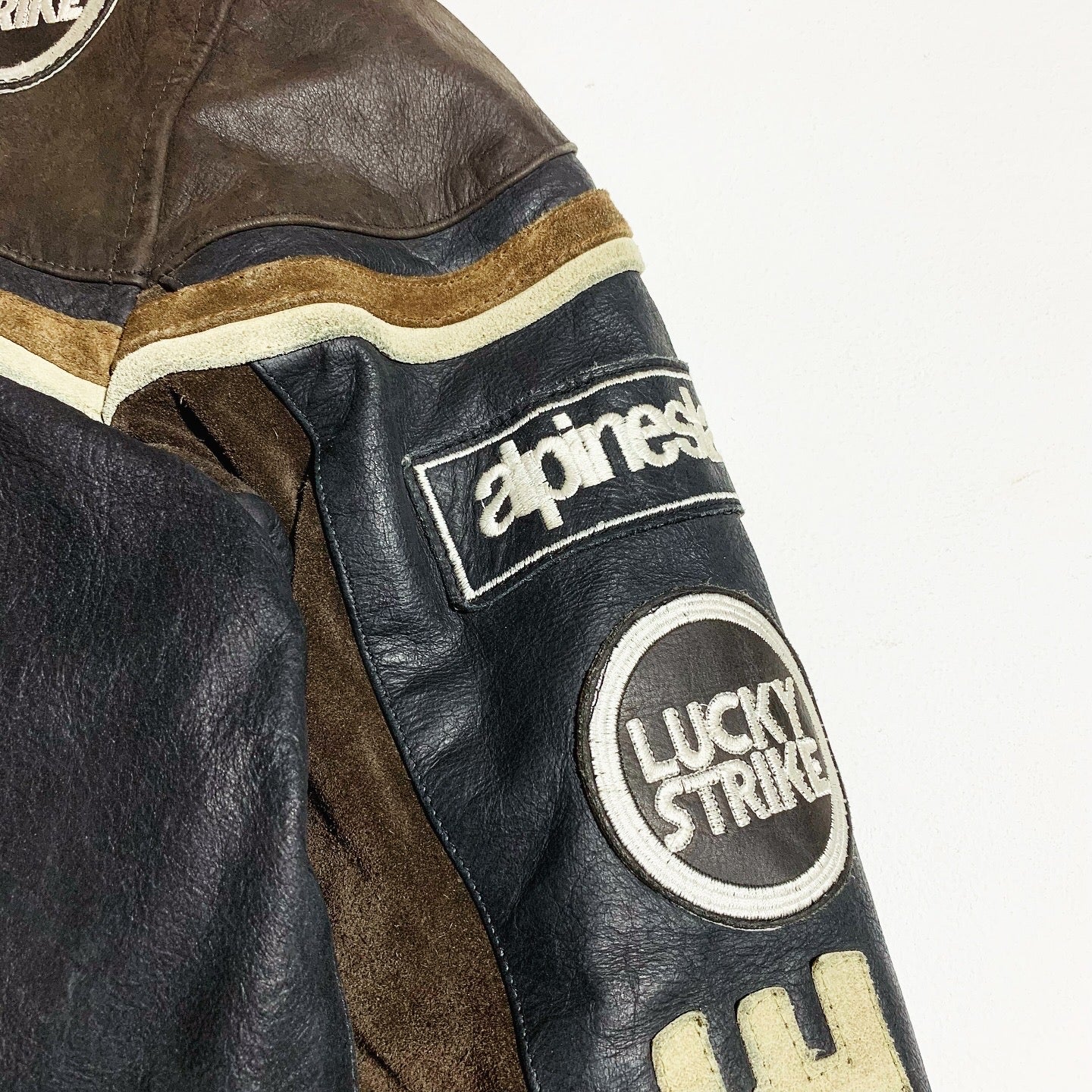 VTG LUCKY STRIKE LEATHER JACKET