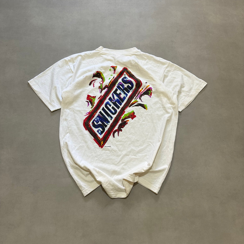 Vtg 90s snickers bar tshirt single stitch