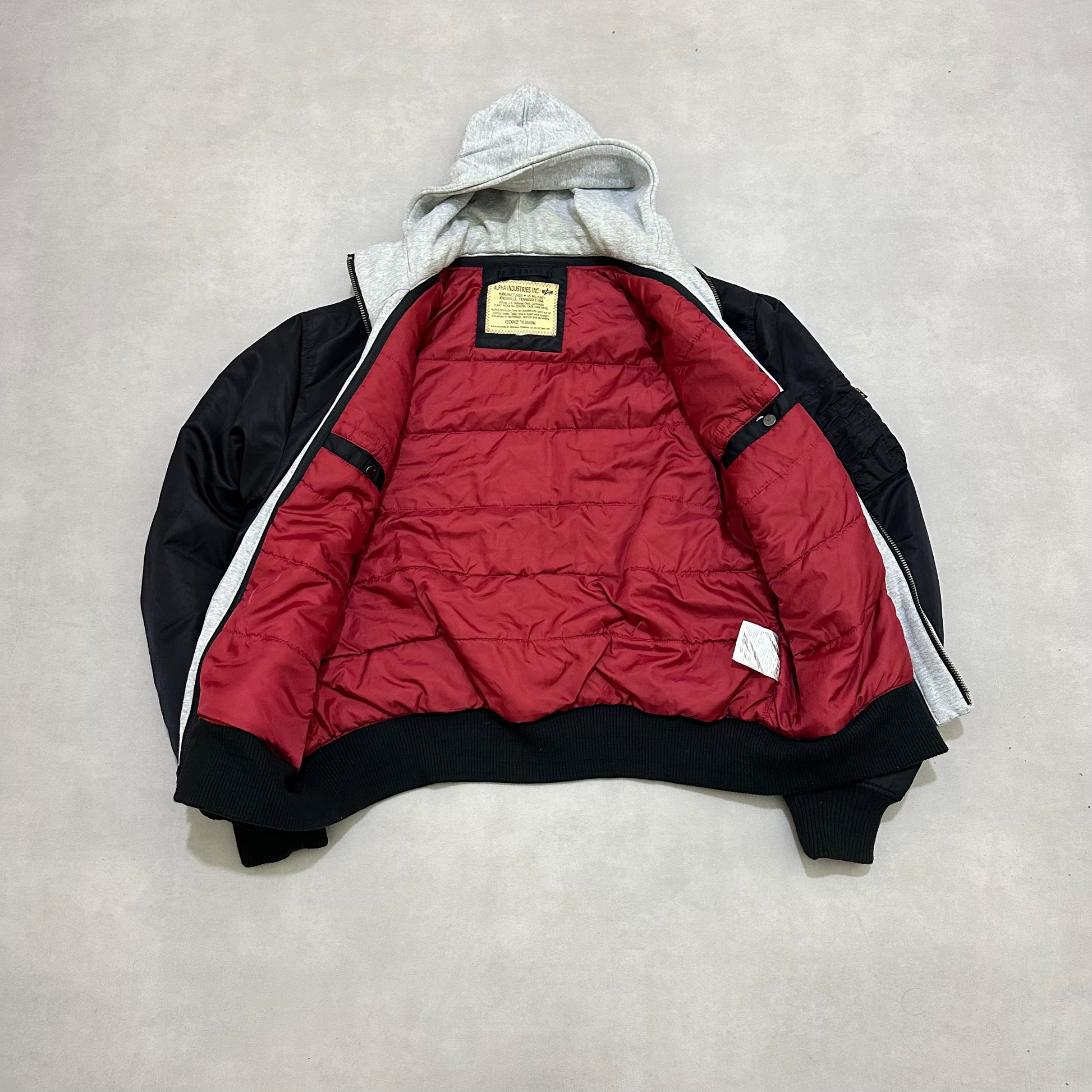 ALPHA INDUSTRIES MA-1 D-Tec Hood Bomber Jacket