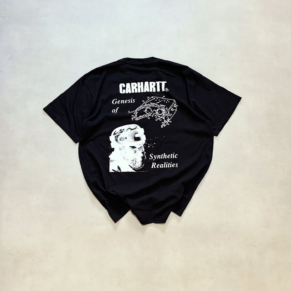Carhartt WIP synthetic realities backprint t-shirt in black