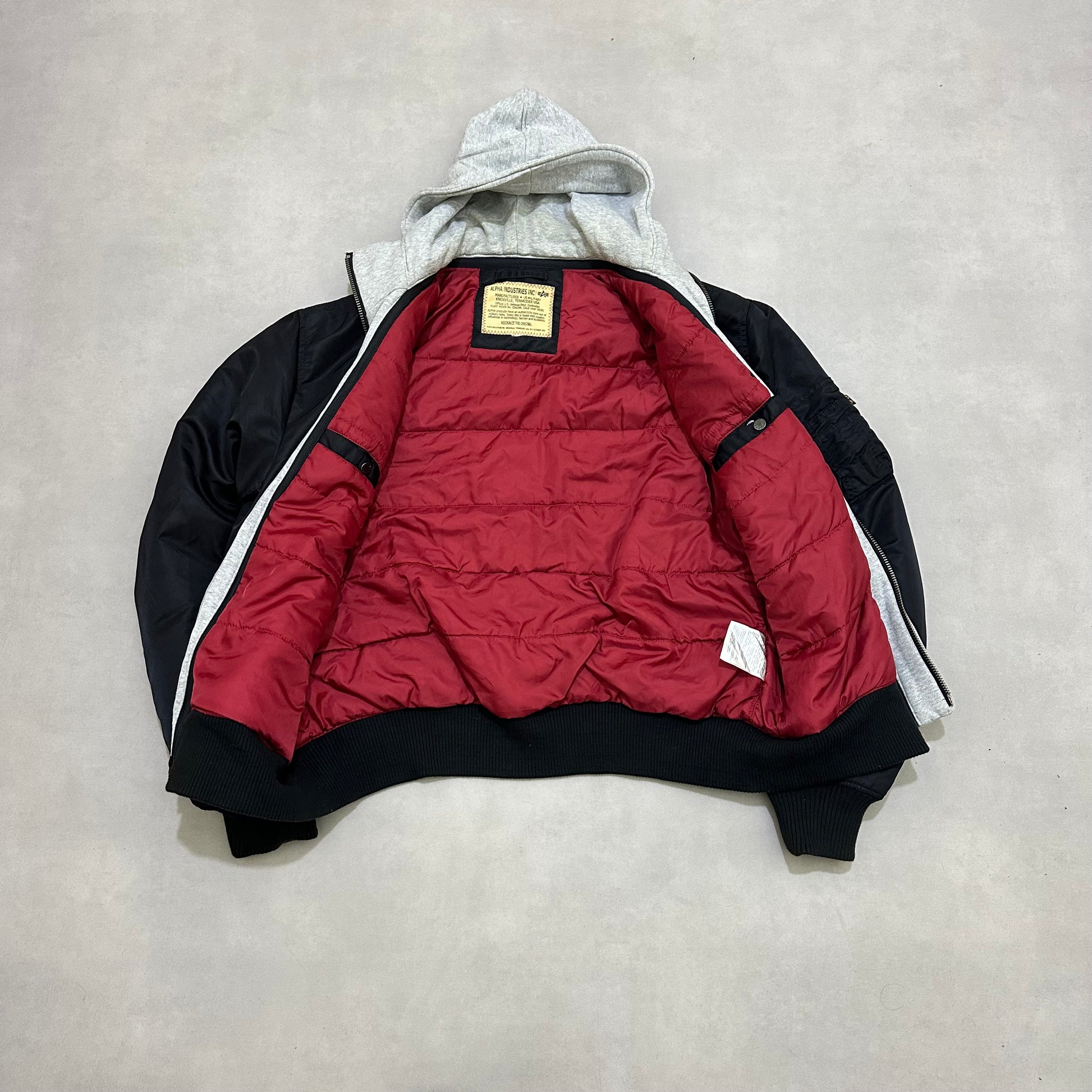 ALPHA INDUSTRIES MA-1 D-Tec Hood Bomber Jacket