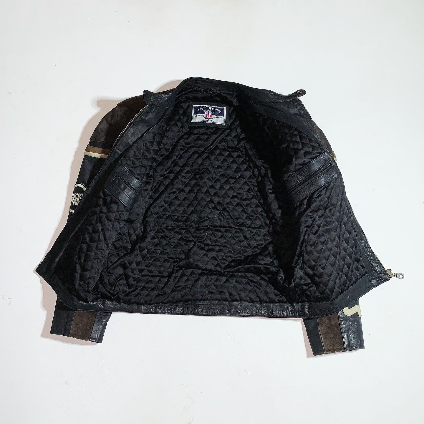VTG LUCKY STRIKE LEATHER JACKET
