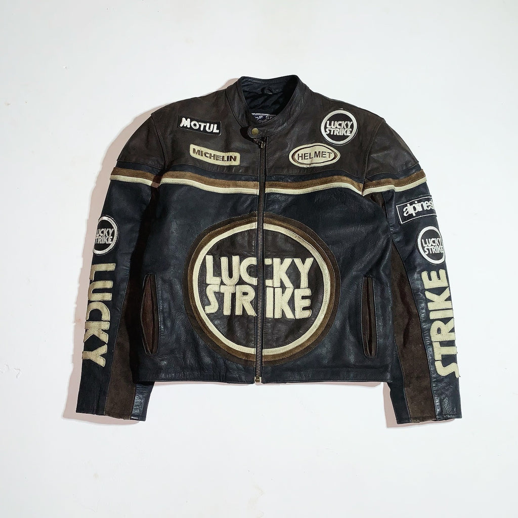 VTG LUCKY STRIKE LEATHER JACKET