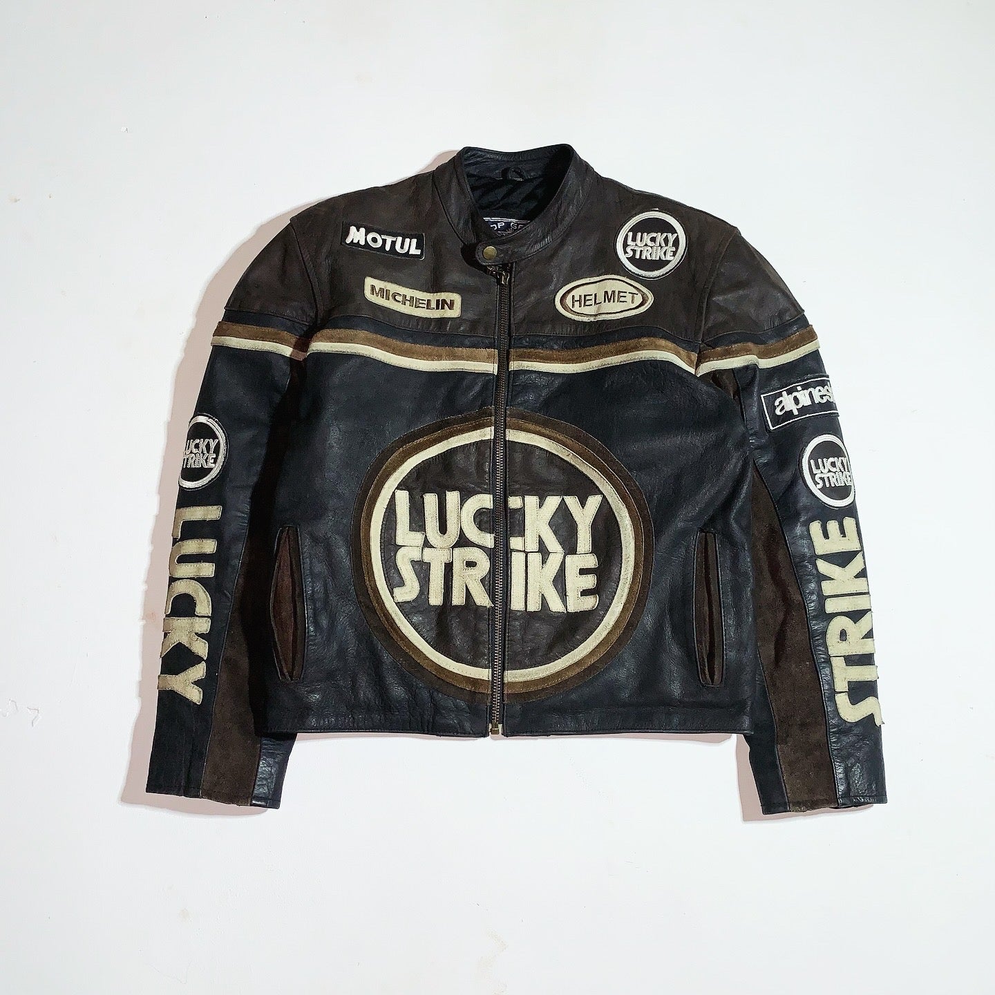 VTG LUCKY STRIKE LEATHER JACKET