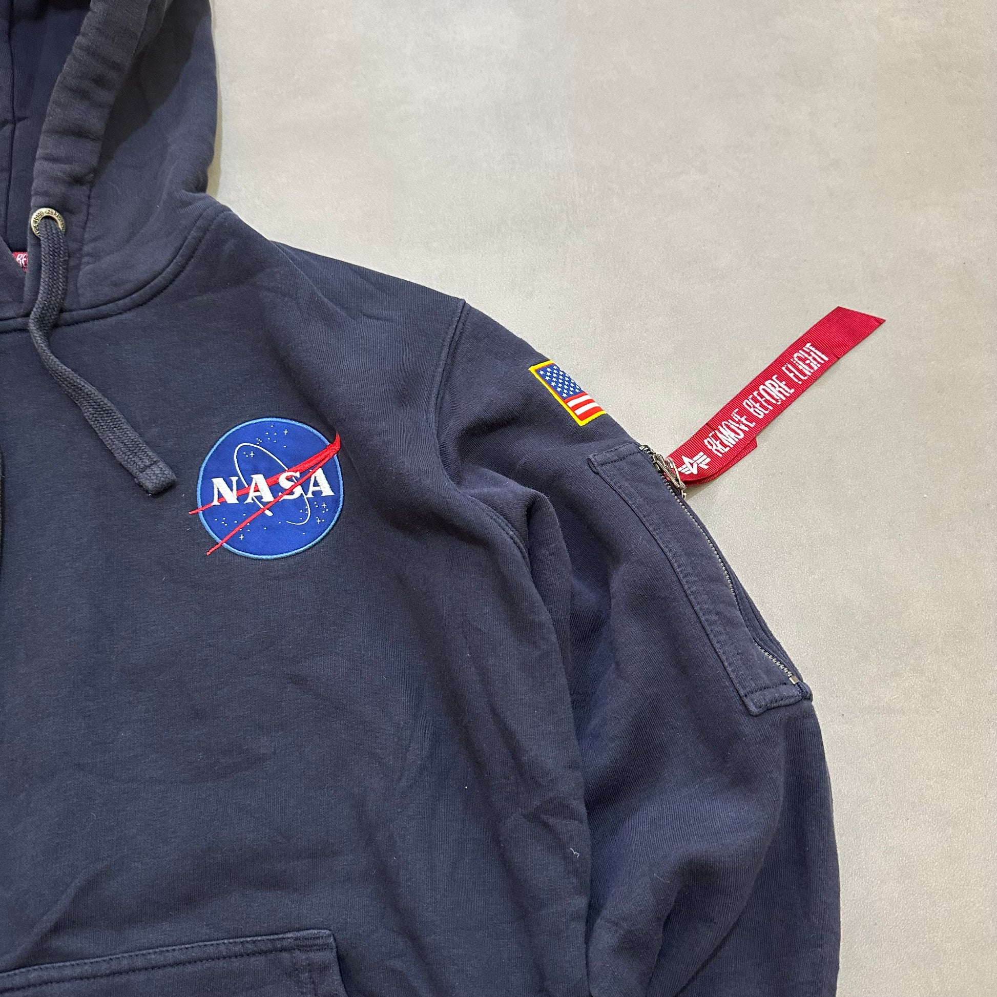 ALPHA INDUSTRIES NASA Space Shuttle Hoodie Limited Edition