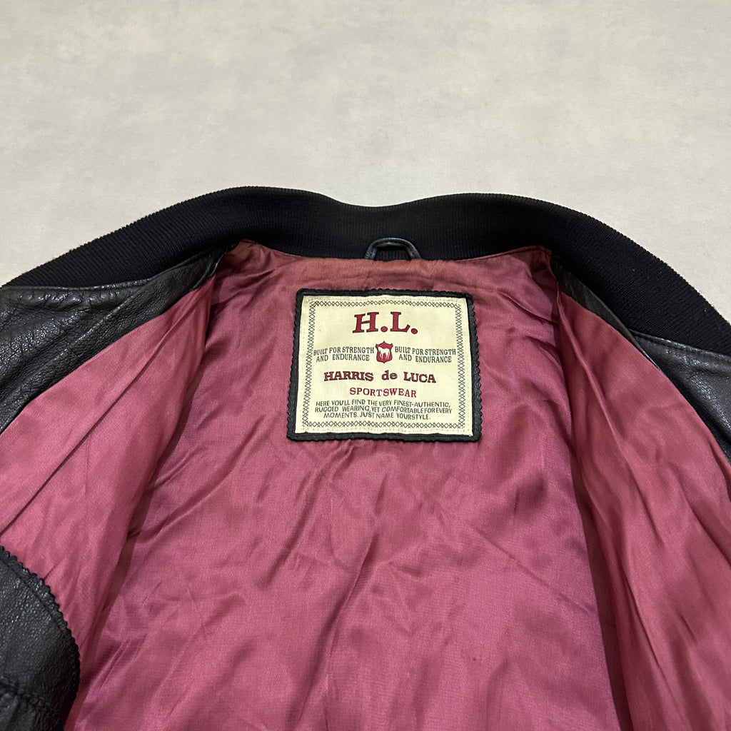 VTG LEATHER BOMBER JACKET