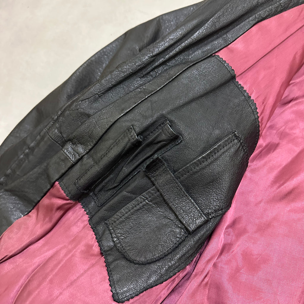 VTG LEATHER BOMBER JACKET