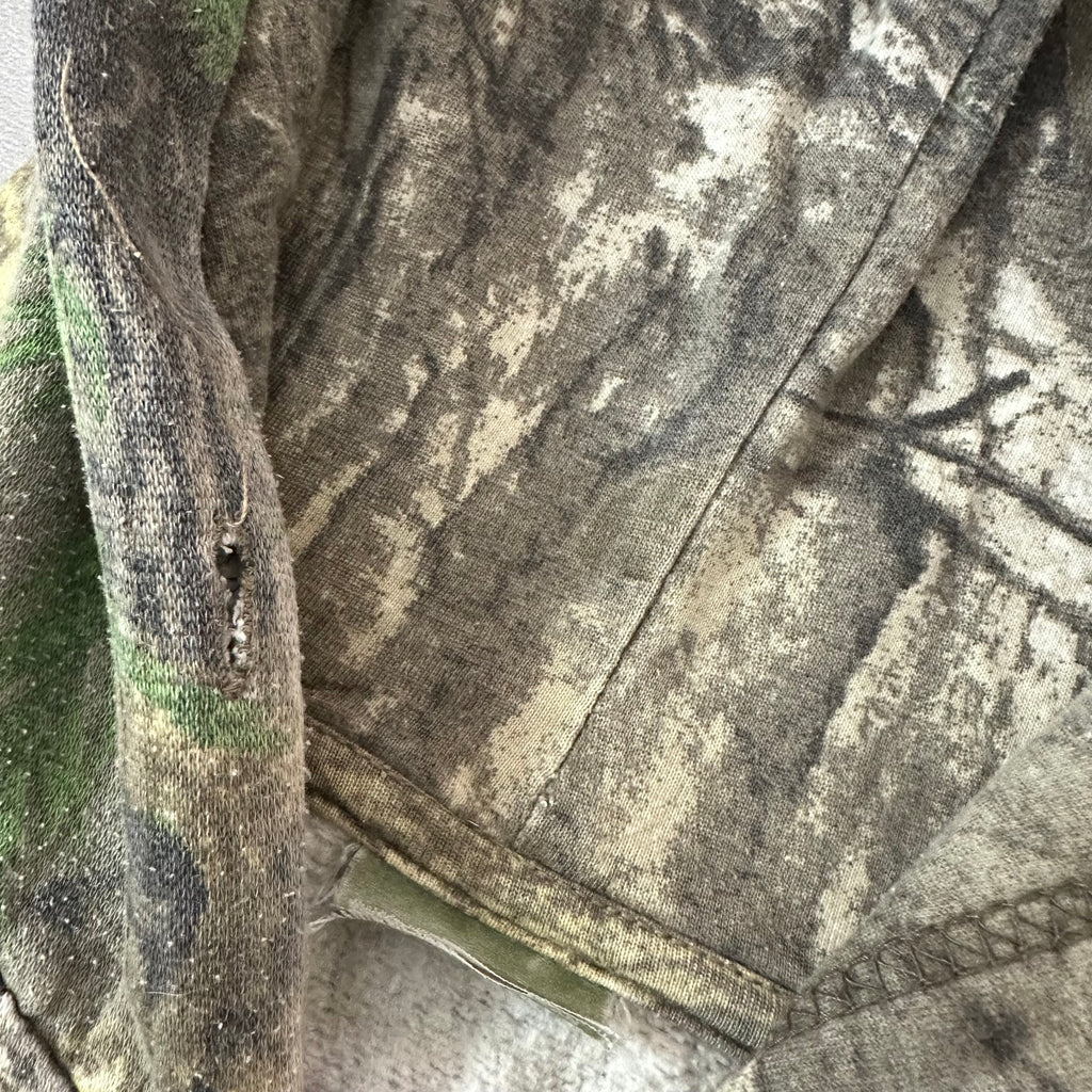 Vtg CAMOUFLAGE ZIPUP HOODIE