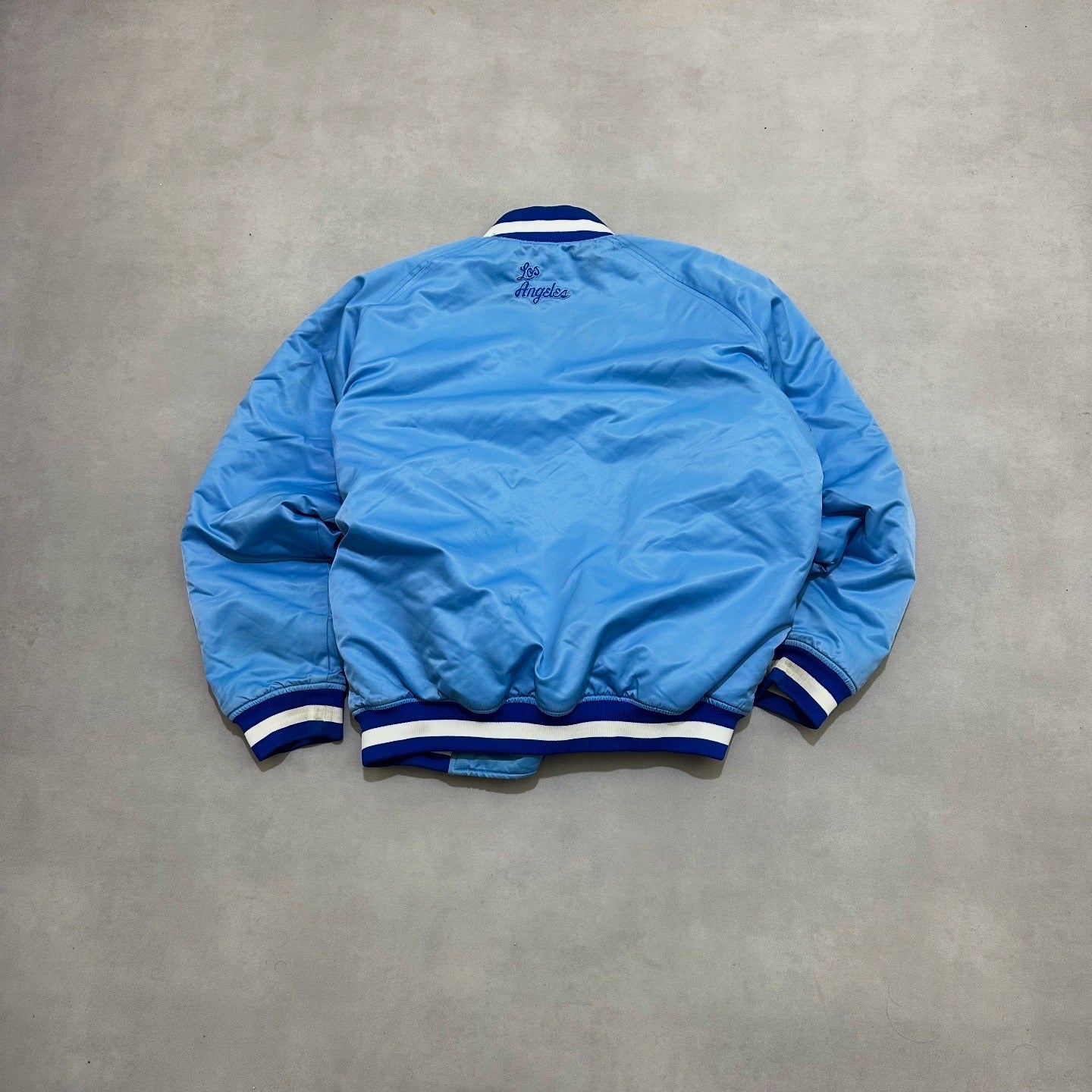 VTG 90s CHAMPION LOS ANGELES LAKERS SATIN JACKET