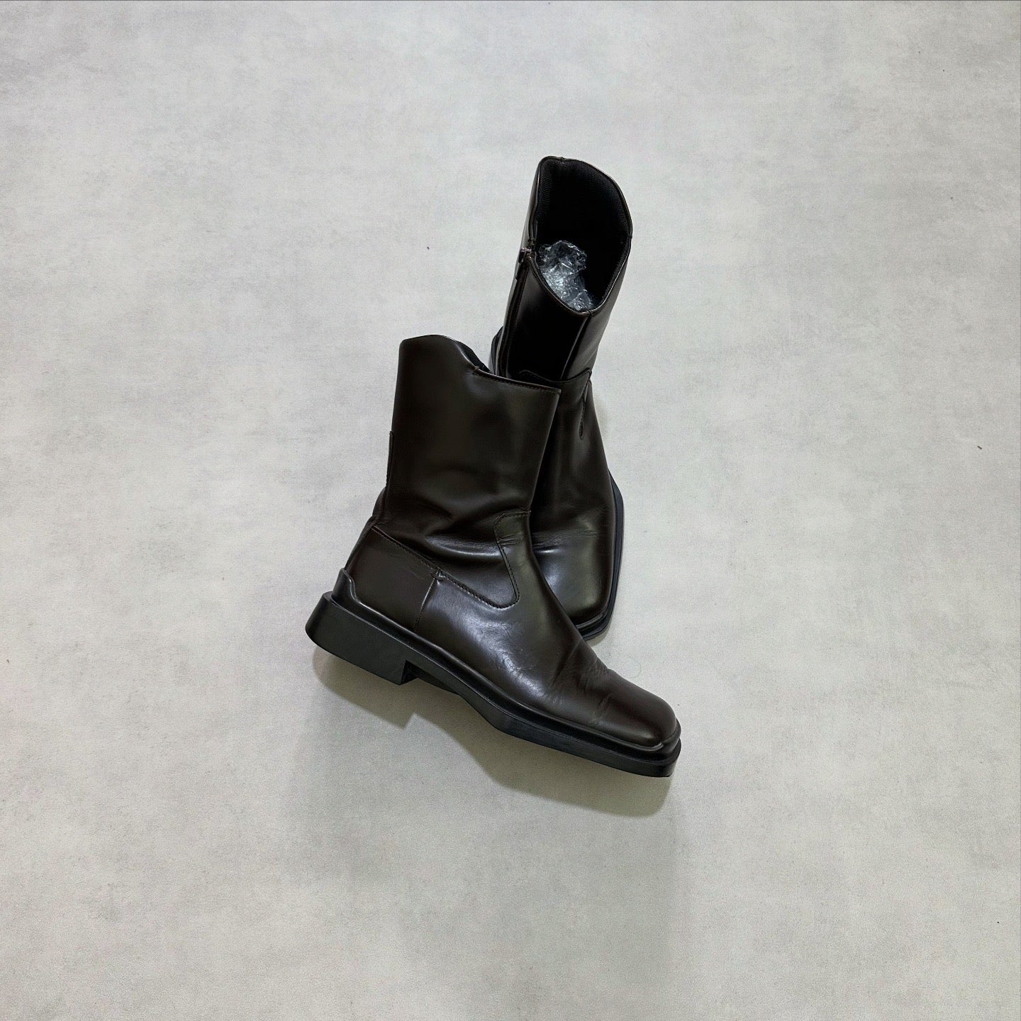Vtg prada square toe high boots