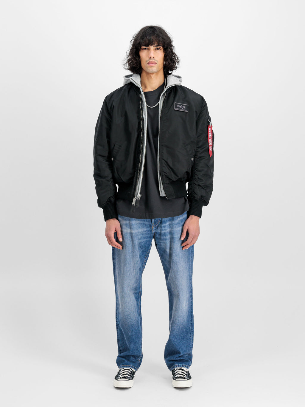 ALPHA INDUSTRIES MA-1 D-Tec Hood Bomber Jacket