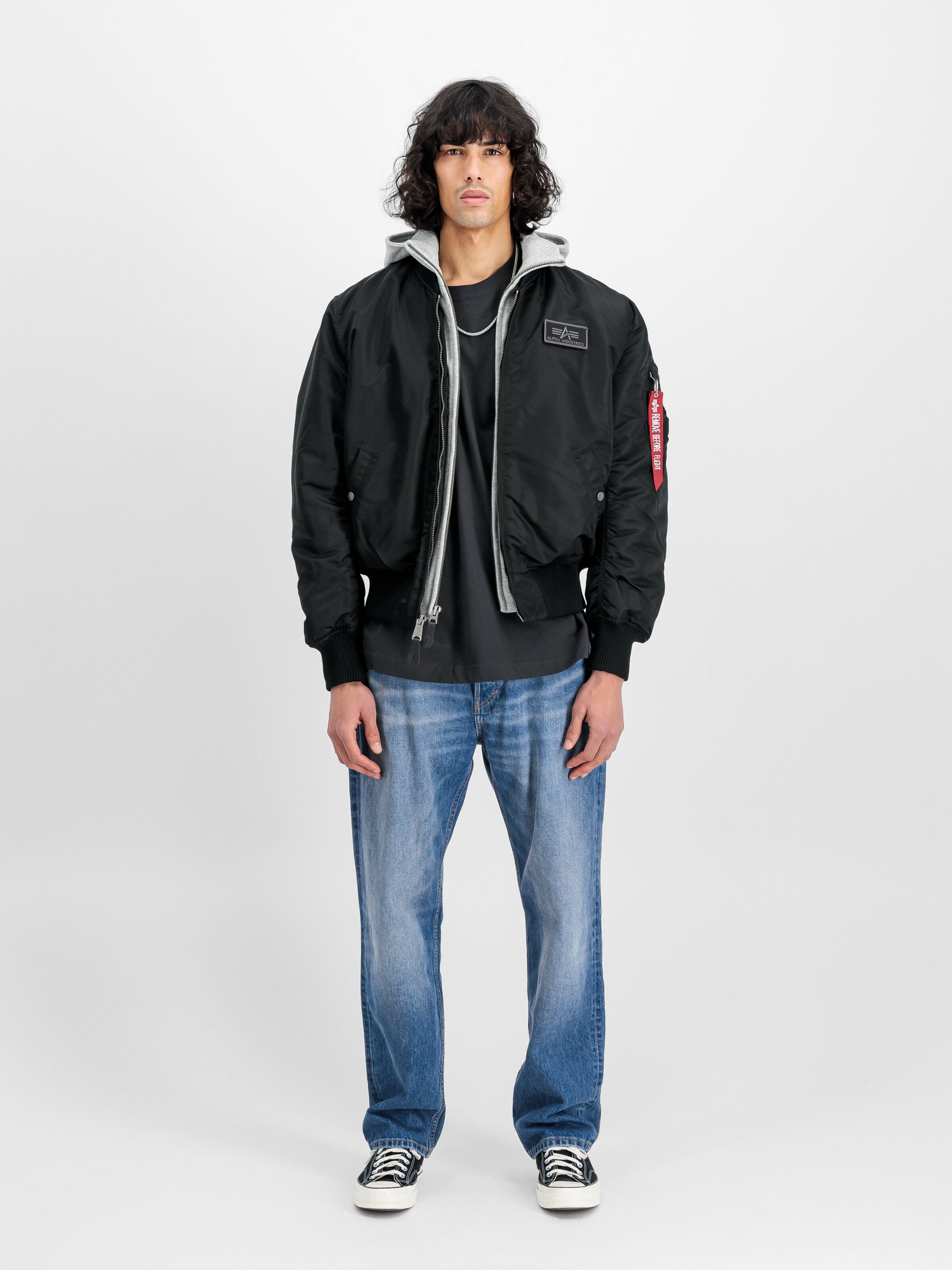 ALPHA INDUSTRIES MA-1 D-Tec Hood Bomber Jacket